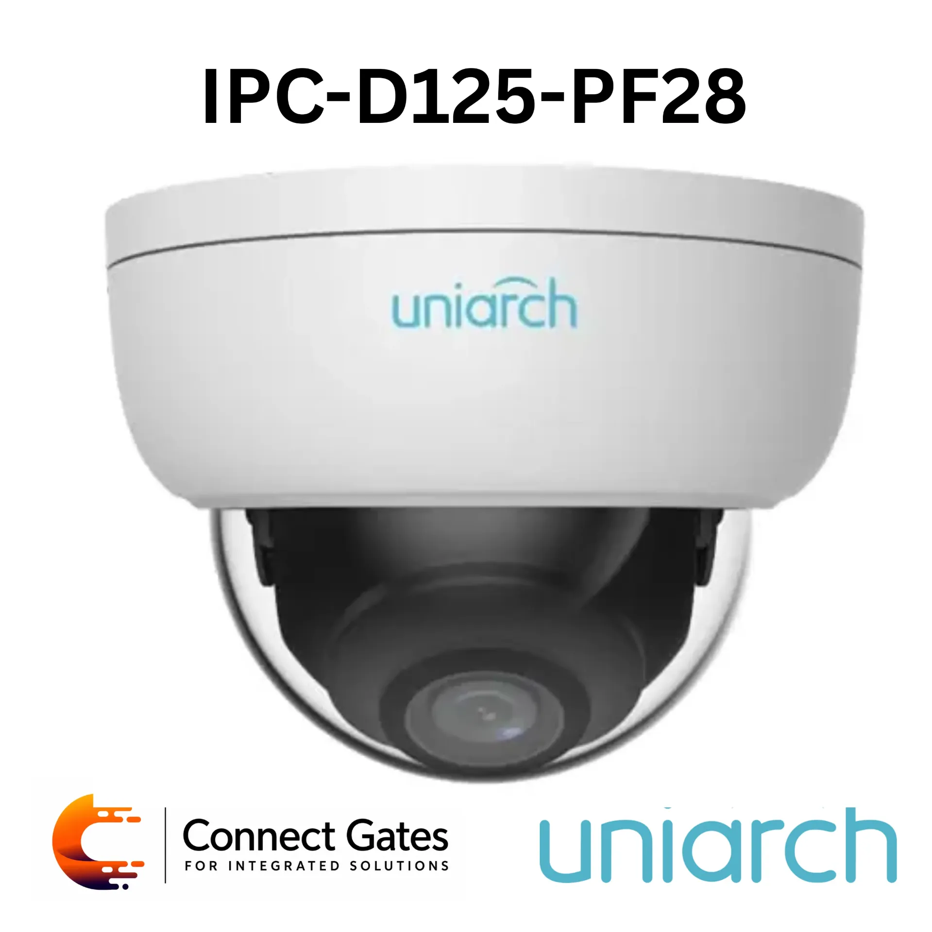 [IPC-D125-PF28] Uniarch IPC-D125-PF28 – 5MP Vandal-resistant Network IR Fixed Dome Camera