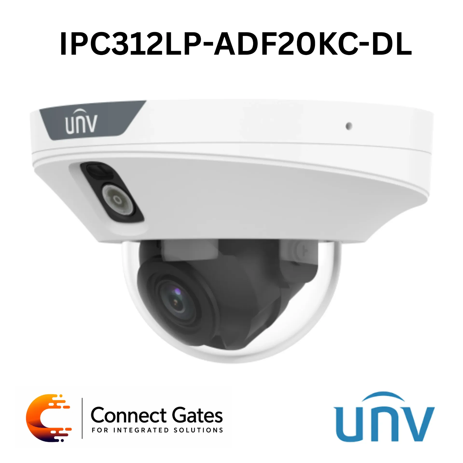 [IPC312LP-ADF20KC-DL] Uniview IPC312LP-ADF20KC-DL – 2MP HD Active Deterrence Mini Dome Network Camera for Elevator