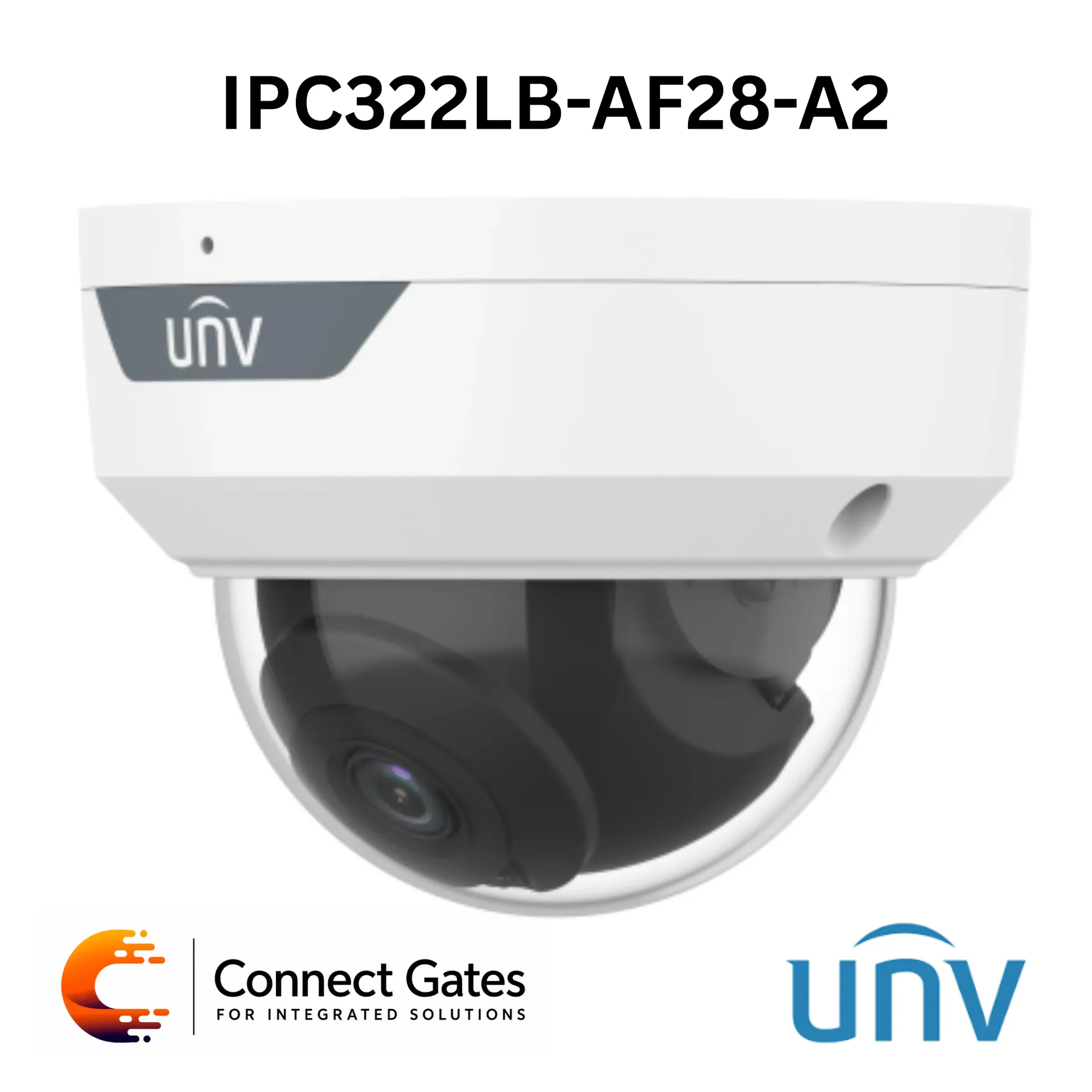 [IPC322LB-AF28-A2] Uniview IPC322LB-AF28-A2 – 2MP Fixed IR Dome Network Camera