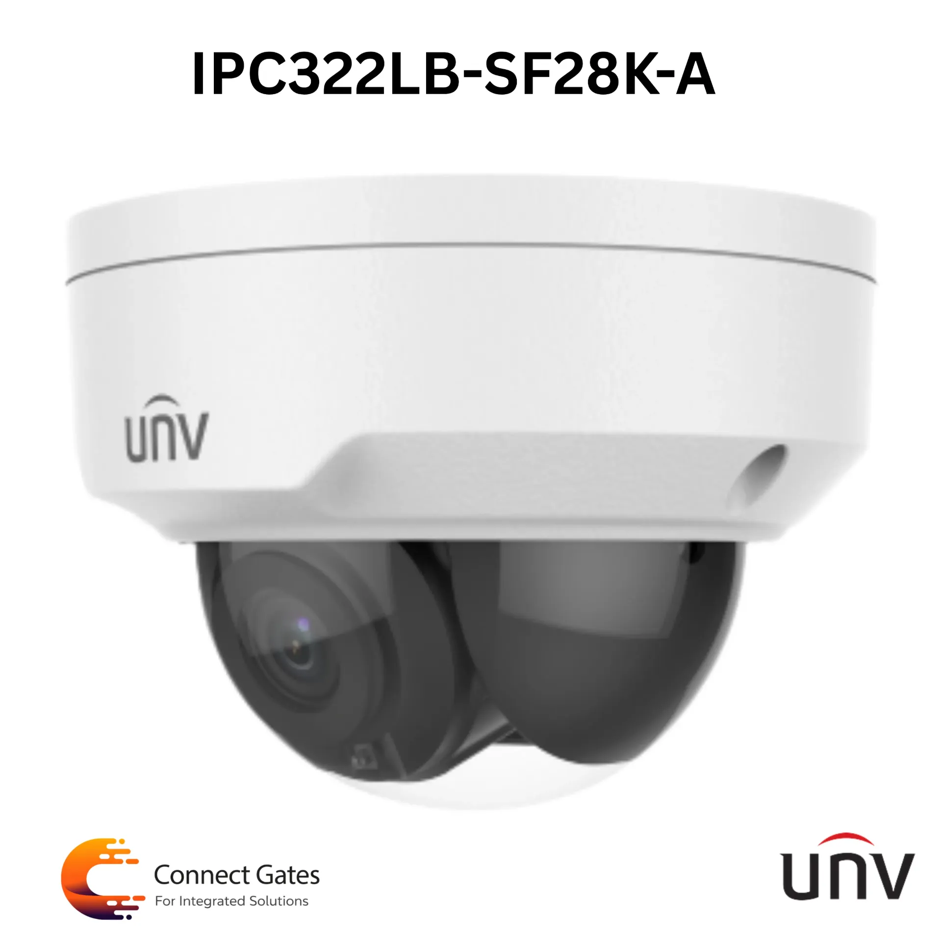 [IPC322LB-SF28K-A] UNV IPC322LB-SF28K-A – 2MP HD IR Fixed Dome Network Camera
