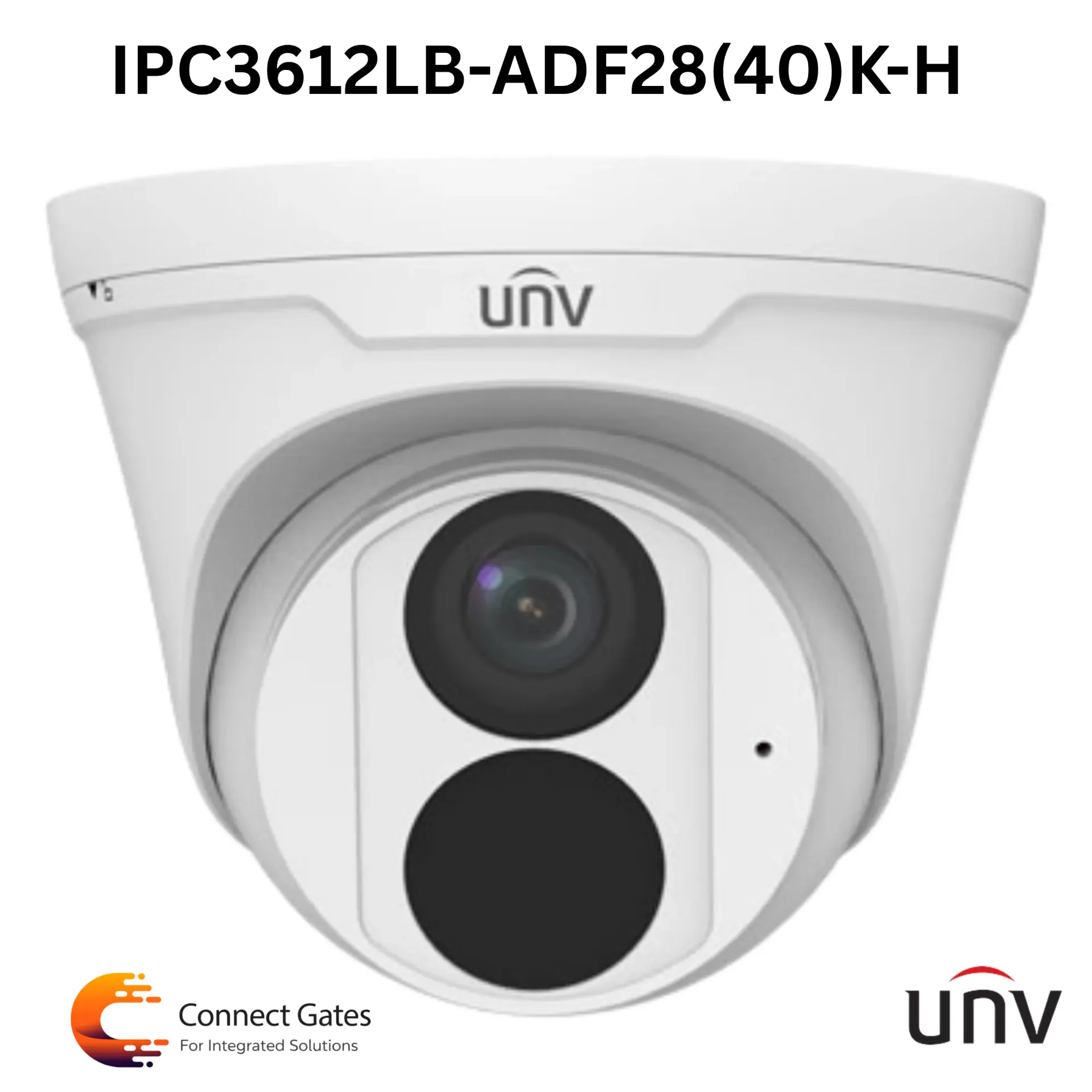 [IPC3612LB-ADF28K-H] UNV IPC3612LB-ADF28K-H – 2MP IP Turret Camera, True WDR, Built-in Mic, AI Detection, IP67