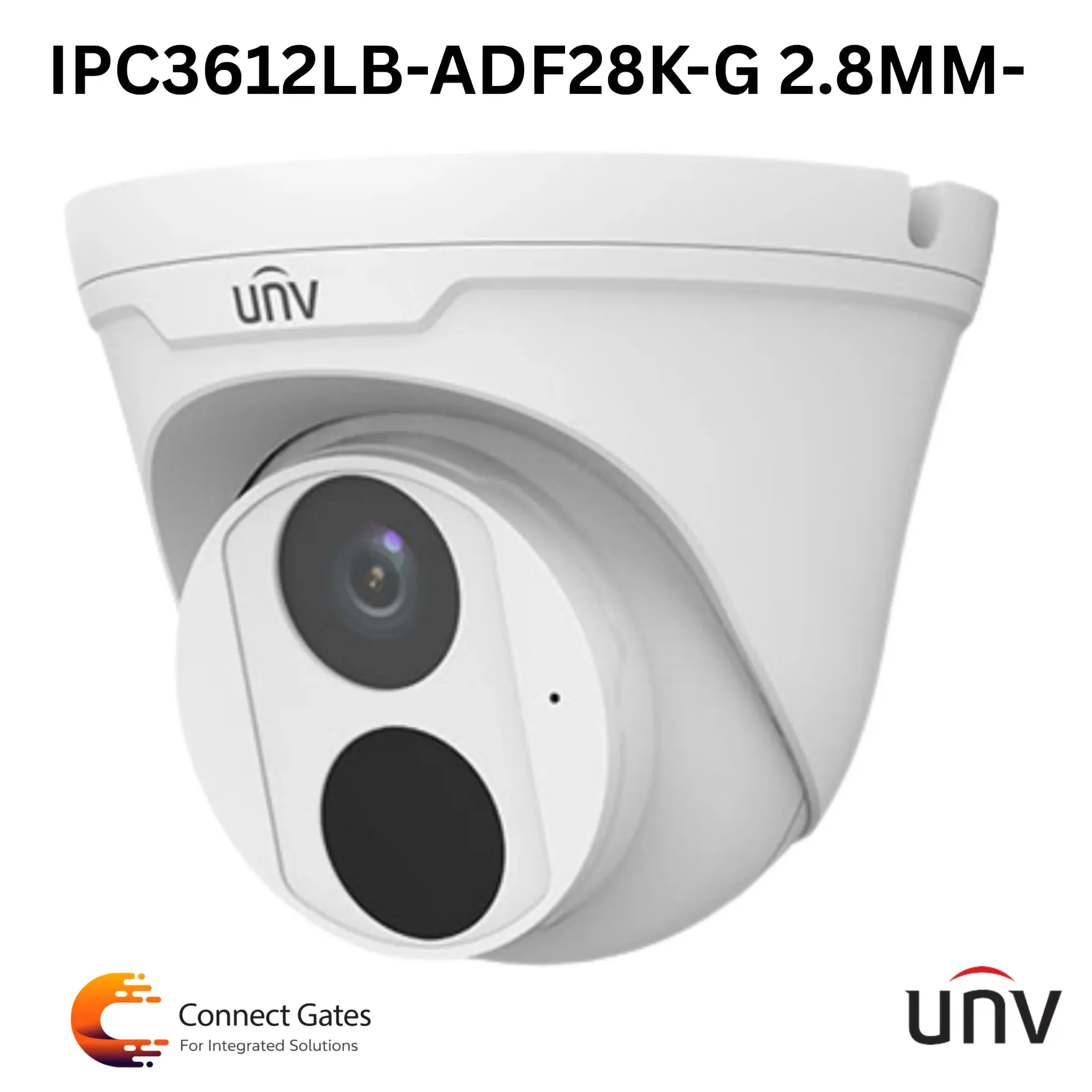 [IPC3612LB-ADF28K-G] UNV IPC3612LB-ADF28K-G – 2MP IP Turret Camera, True WDR, Built-in Mic, IP67