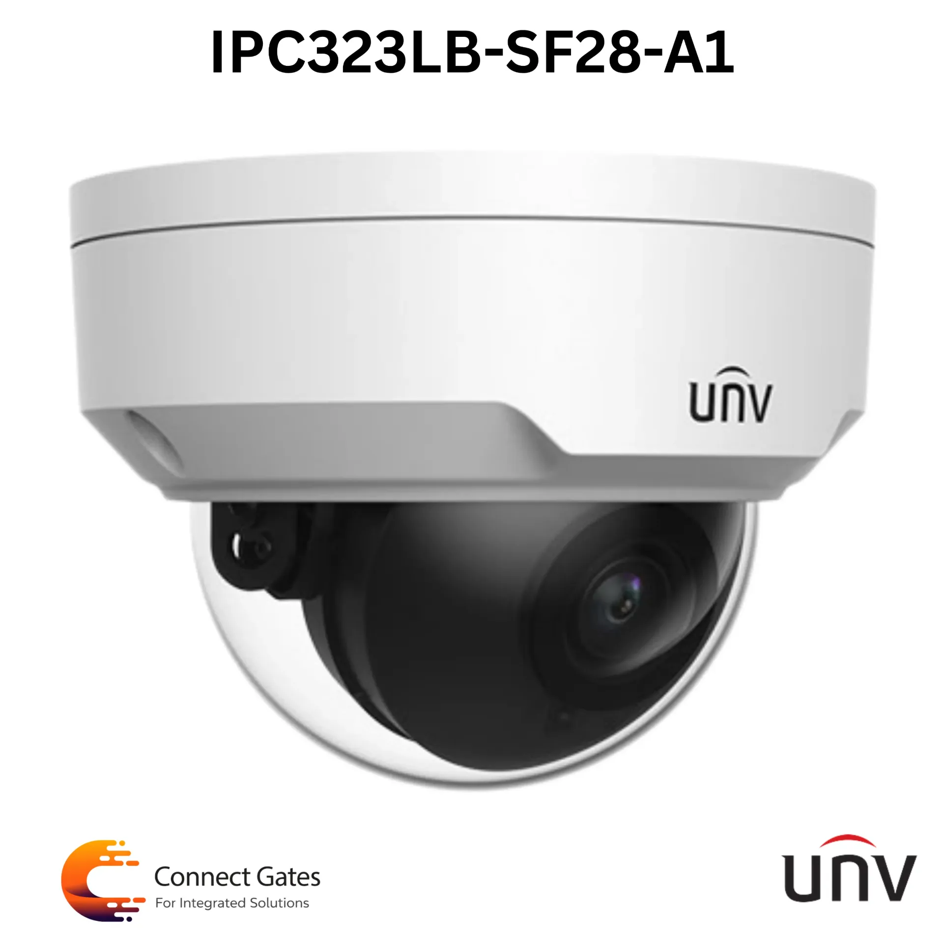 [IPC323LB-SF28K-G] UNV IPC323LB-SF28-A1 – 3MP IP Dome Camera, IR 30m, IP67, IK10
