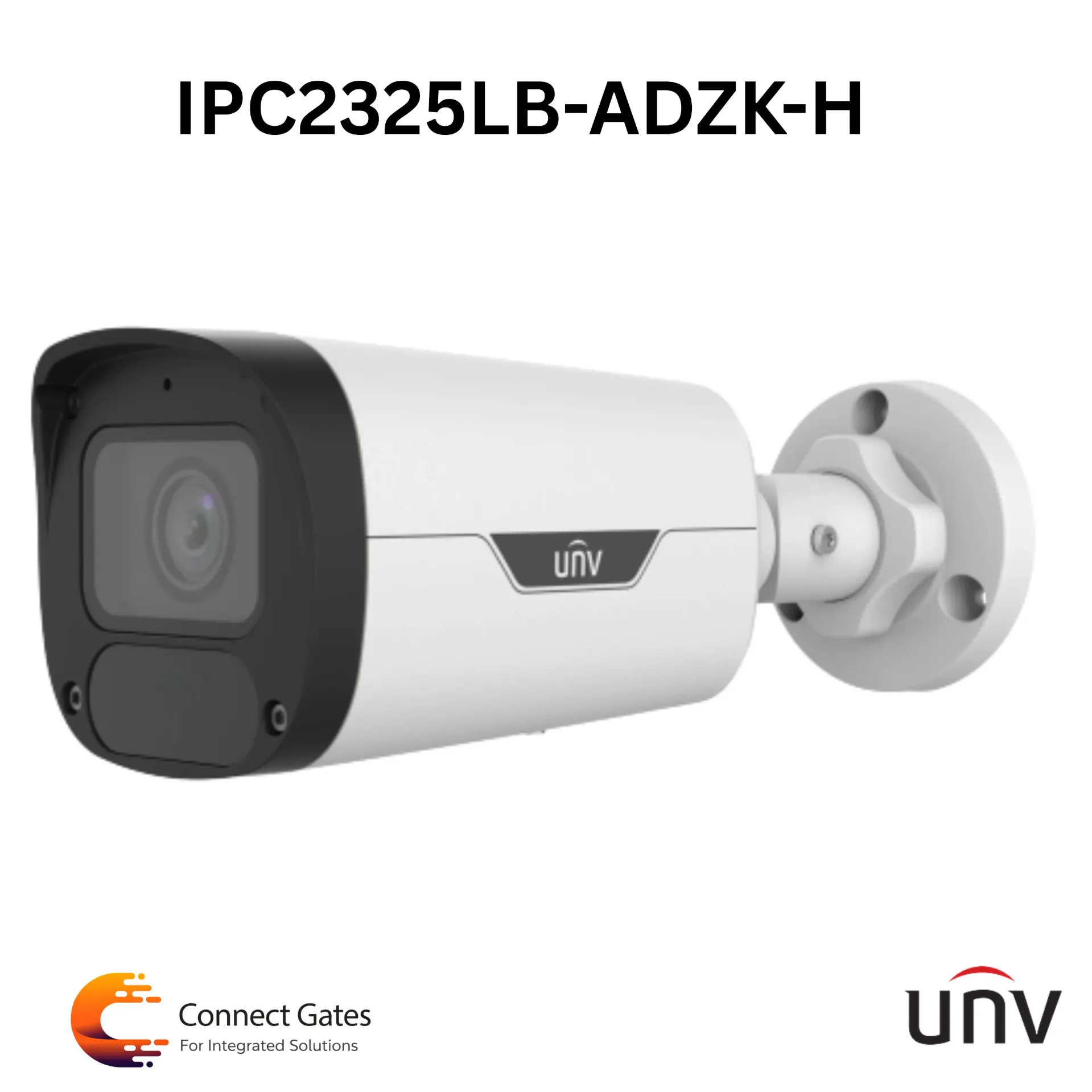 [IPC2325LB-ADZK-H] UNV IPC2325LB-ADZK-H – 5MP IP Bullet Camera, Motorized Lens, True WDR, IR 50m, Micro SD, IP67