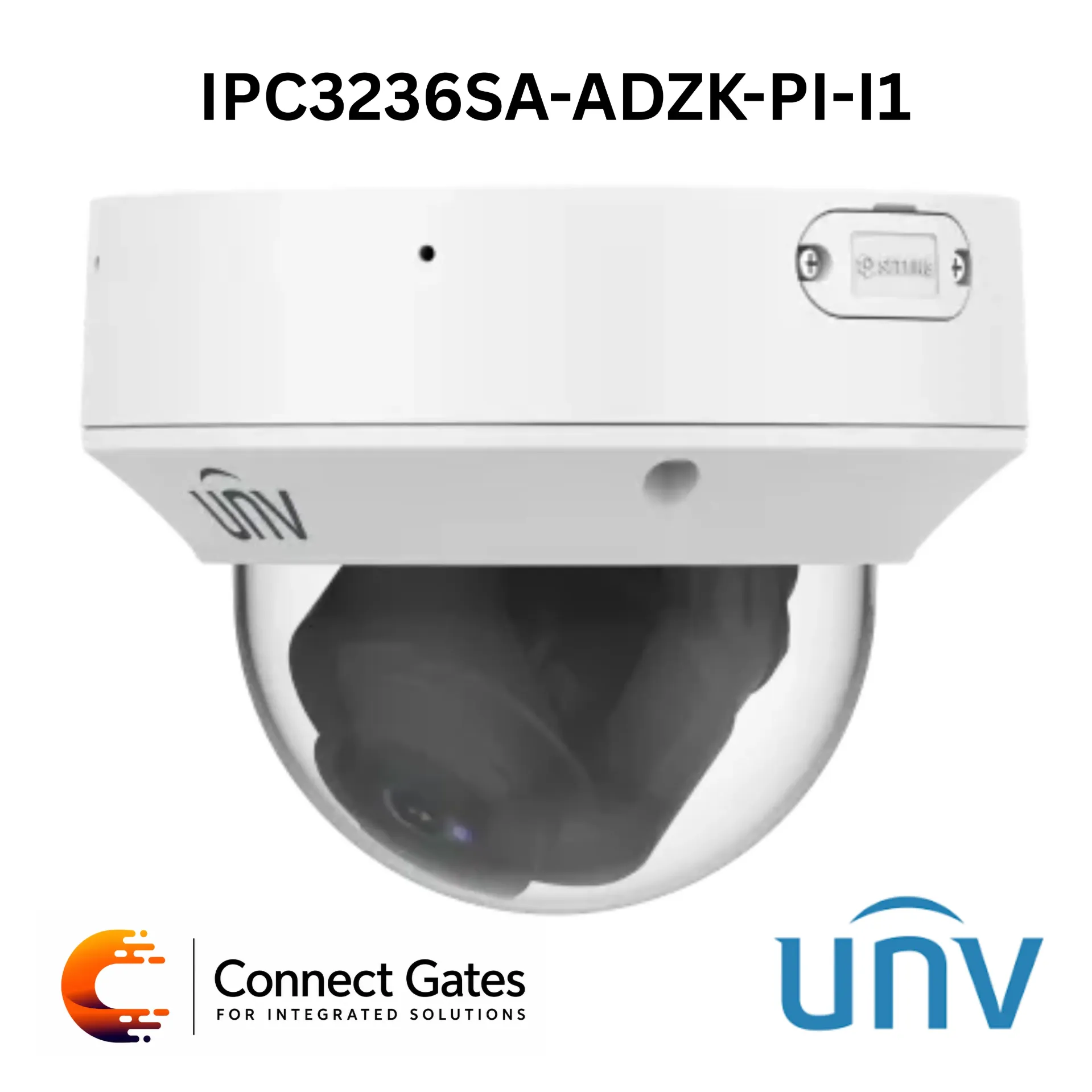 [IPC3236SA-ADZK-PI-I1] Uniview IPC3236SA-ADZK-PI-I1 – 6MP WDR LightHunter IR Network Dome Camera