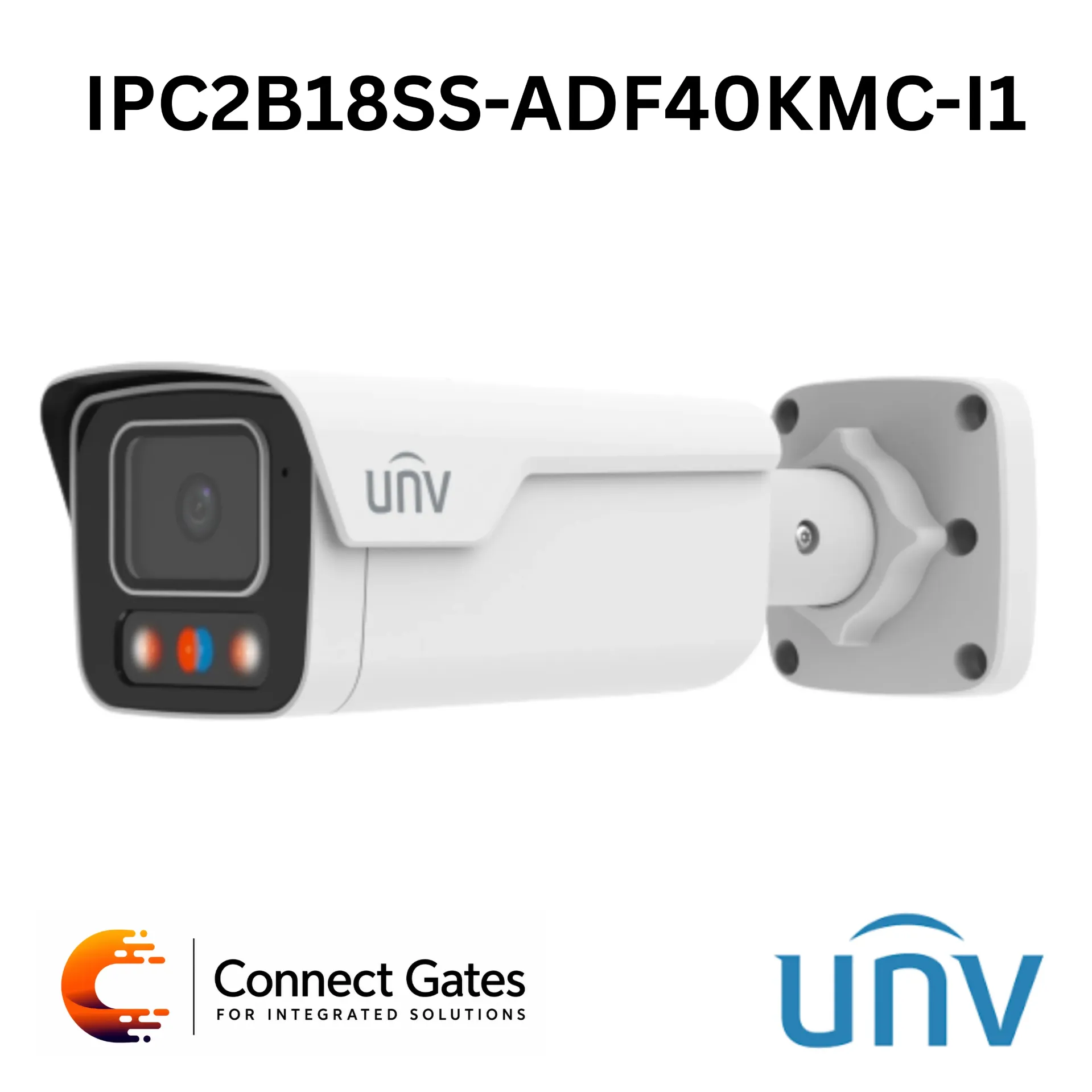 [IPC2B18SS-ADF40KMC-I1] Uniview IPC2B18SS-ADF40KMC-I1 – 8MP Intelligent Light & Audible Warning Fixed Bullet Network Camera