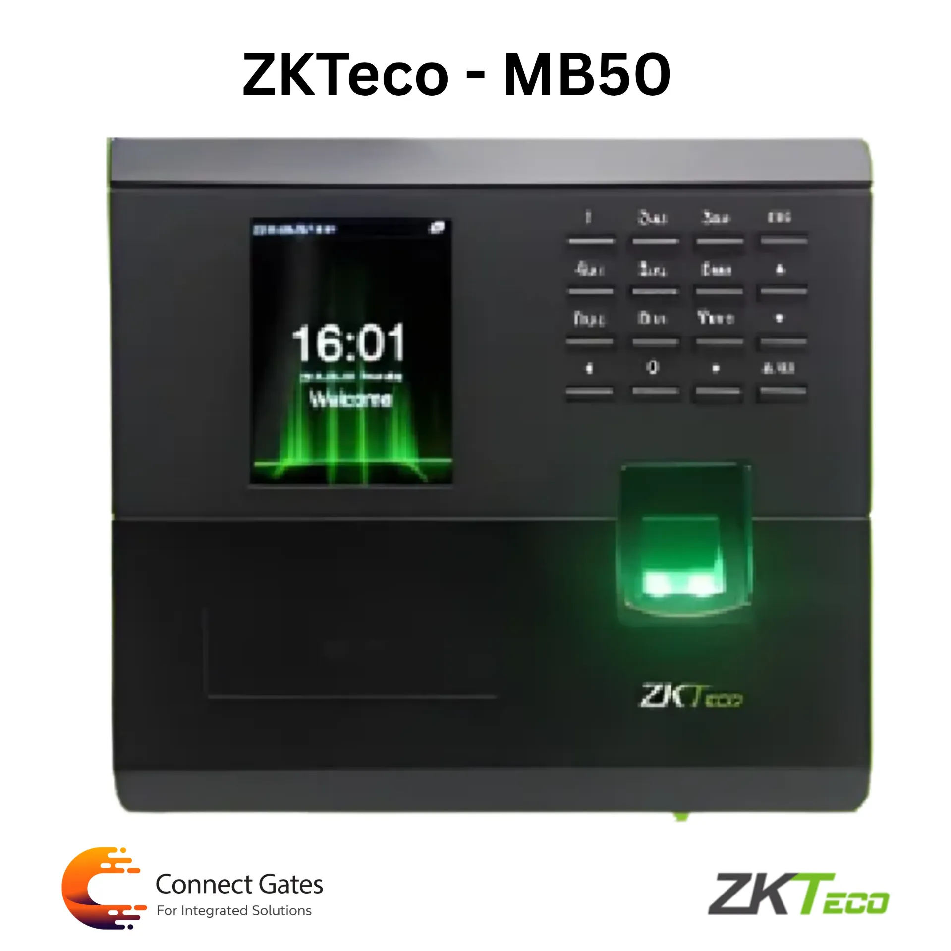 [MB50] ZKTeco MB50 – Multi-Biometric Time Attendance & Access Control Terminal