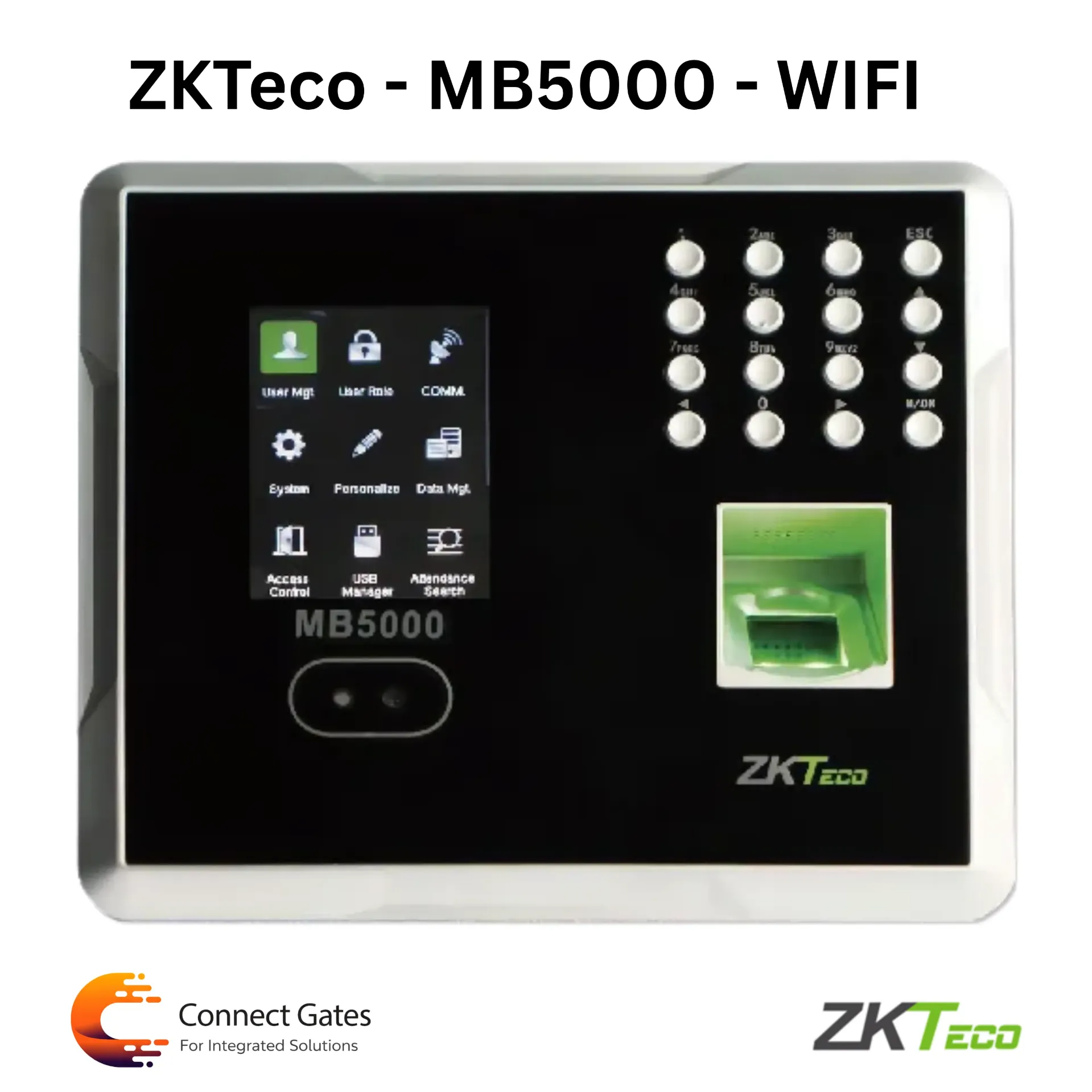 [MB5000 WIFI] ZKTeco MB5000 WIFI – Multi-Biometric Face & Fingerprint Attendance and access control terminal