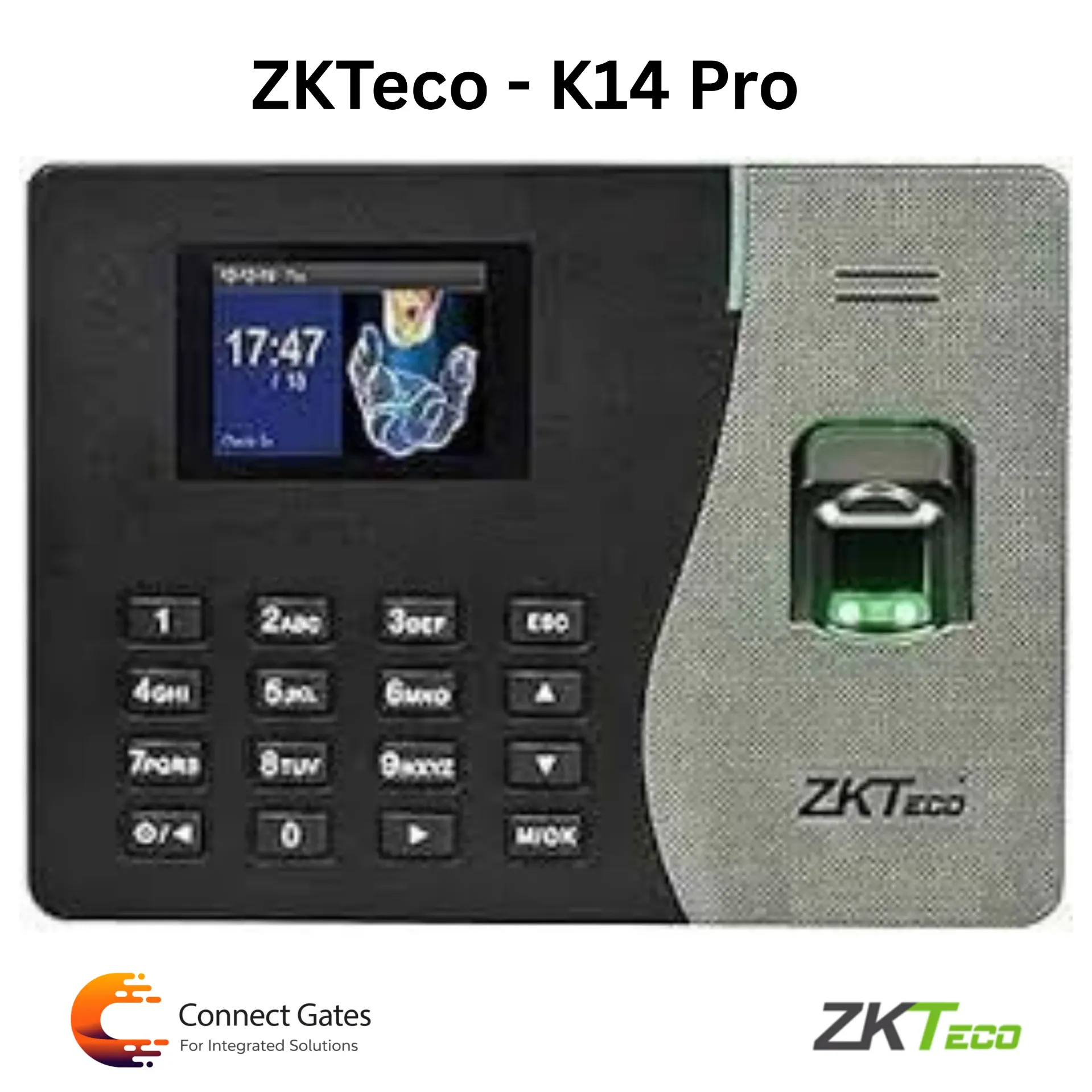[K14 PRO] ZKTeco K14 Pro – Fingerprint Time Attendance Device with TCP/IP & RFID Support