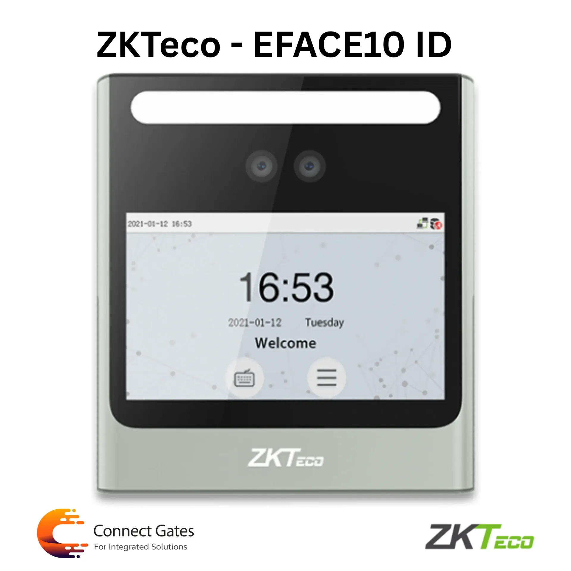 [EFace10] ZKTeco EFace10 ID – Visible Light Face Recognition Attendance & Access Control Device