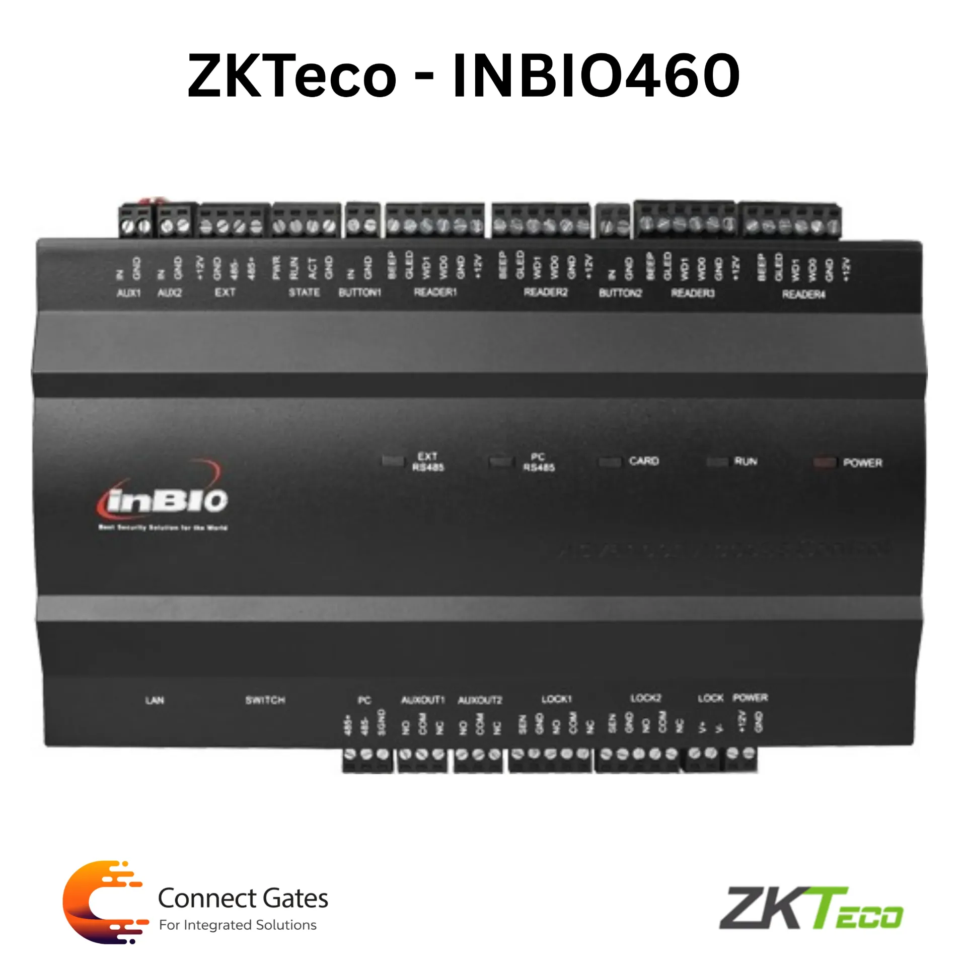 [INBIO-460] ZKTeco InBio460 – 4 Door Biometric Access Control Panel