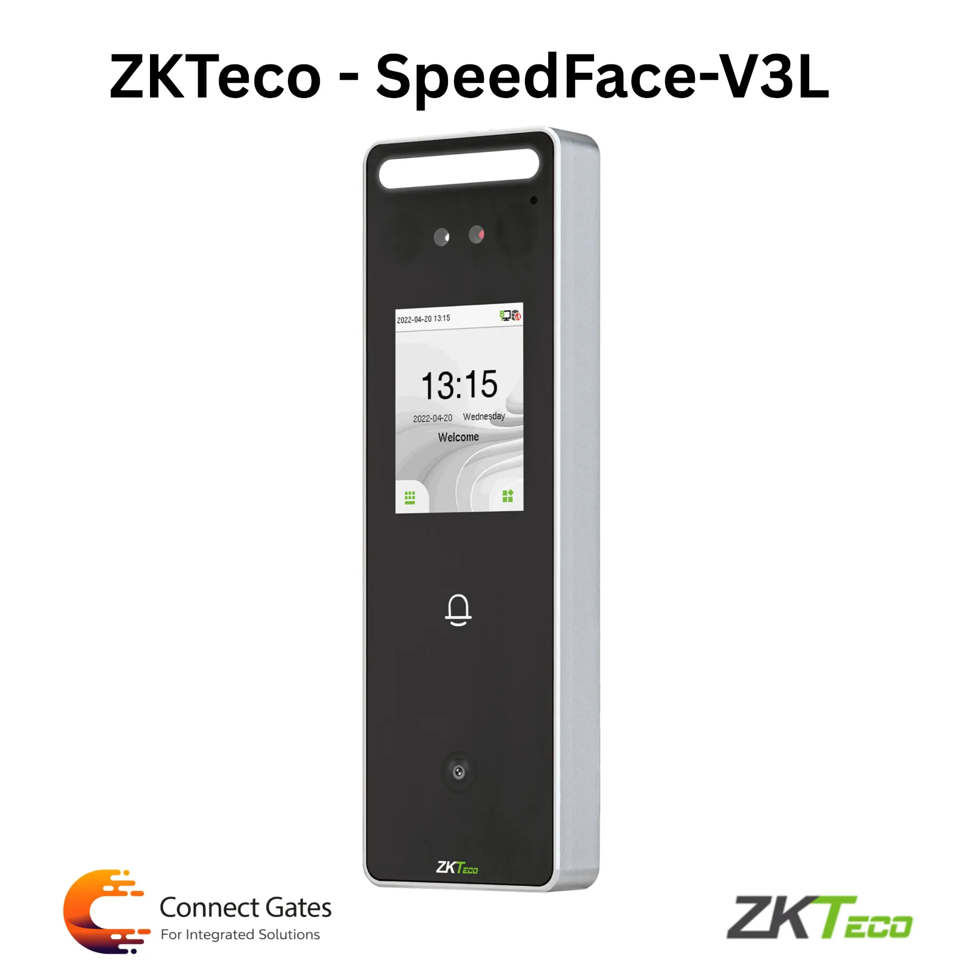 [SPEEDFACE-V3L] ZKTeco SpeedFace-V3L – Face, Fingerprint & RFID Access Control Terminal