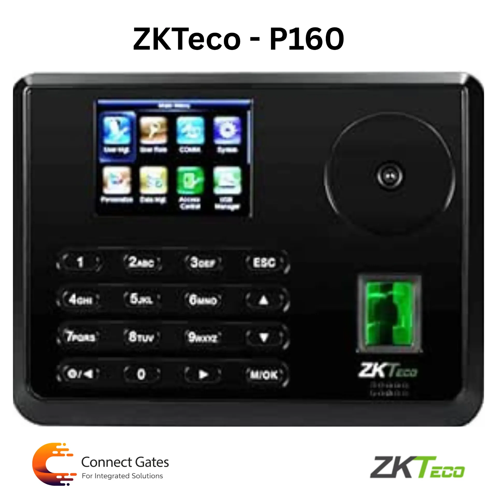 ZKTeco P160 – Multi-Biometric Time Attendance & Access Control Device (Fingerprint & Palm)