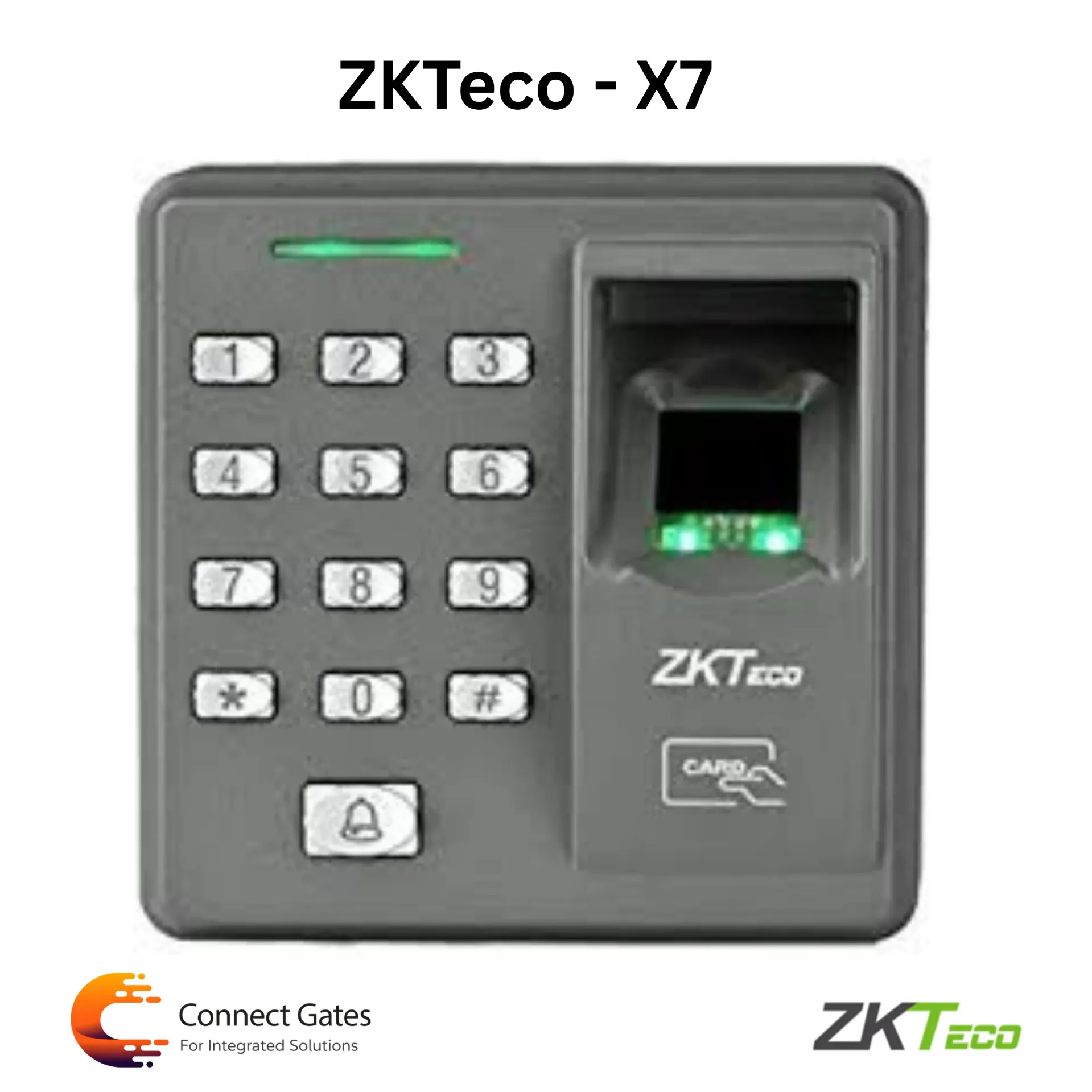 [X7] ZKTeco X7 – Standalone Fingerprint & RFID Access Control Terminal