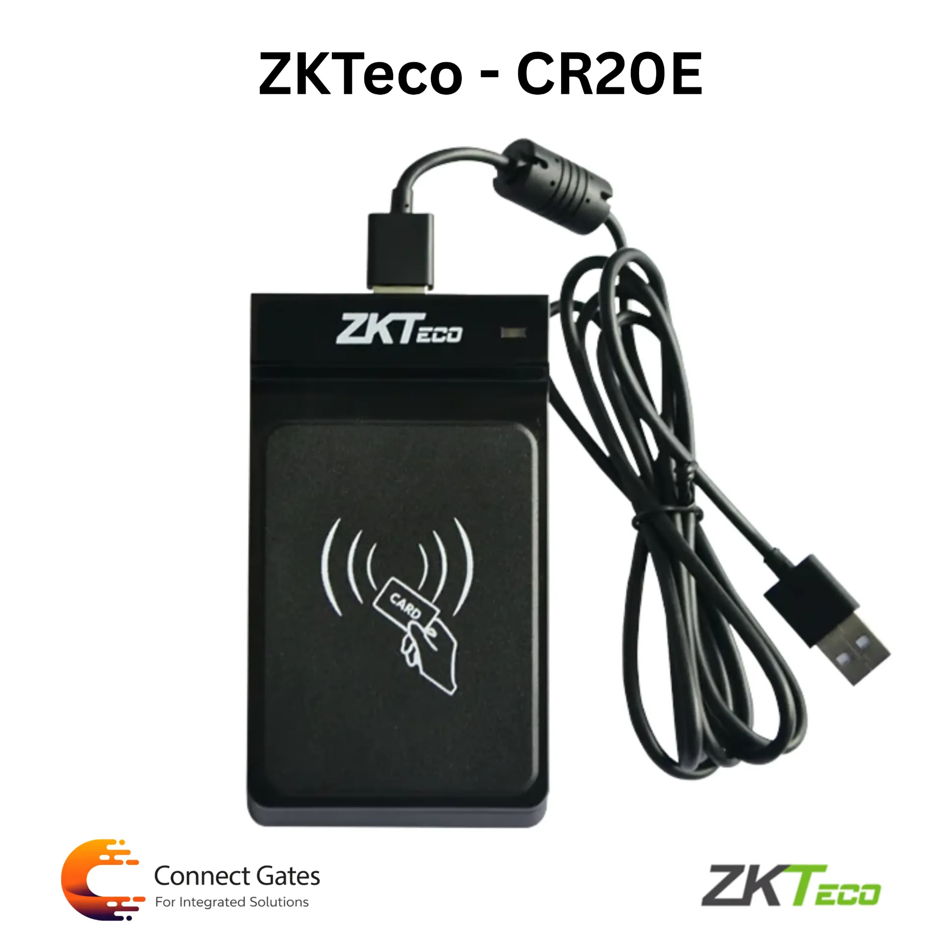 [CR20-E] ZKTeco CR20-E – USB 125KHz RFID Card Enrollment Reader