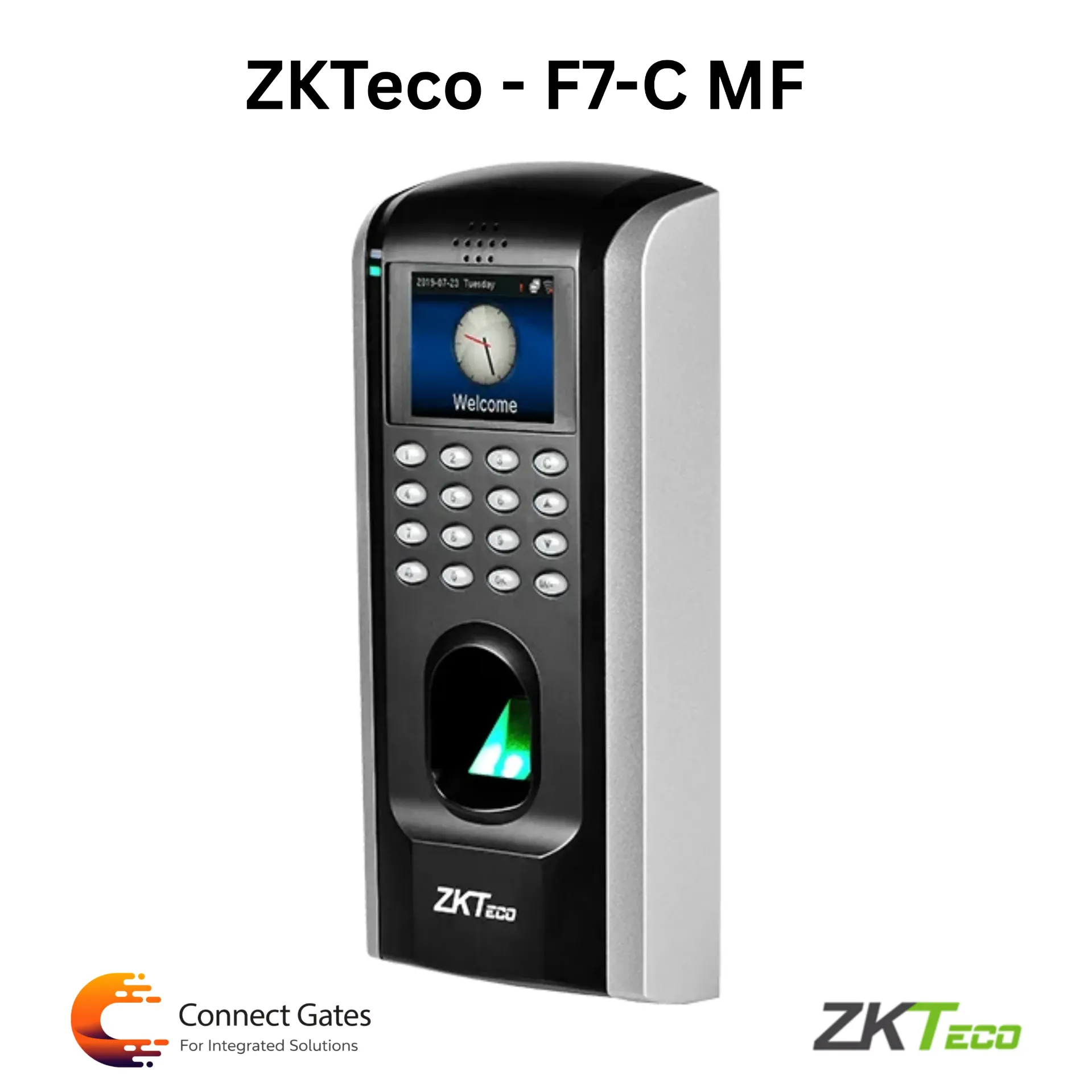 [F7-CMF] ZKTeco F7-CMF – Fingerprint & Mifare Access Control Terminal