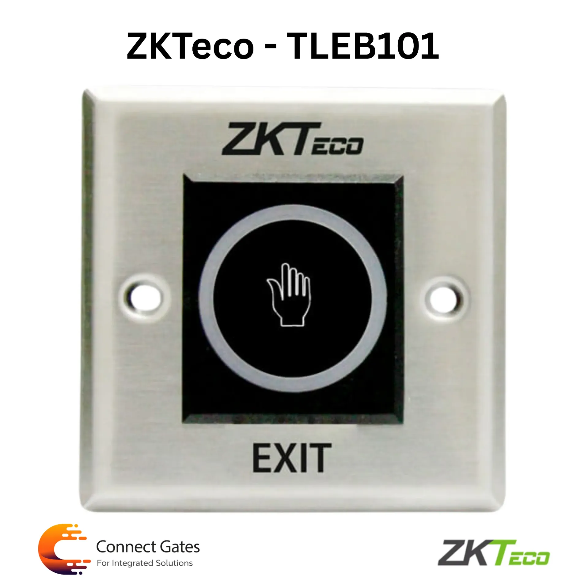 [TLEB101] ZKTeco TLEB101 – Touchless Infrared Exit Button for Hygienic Access Control Systems
