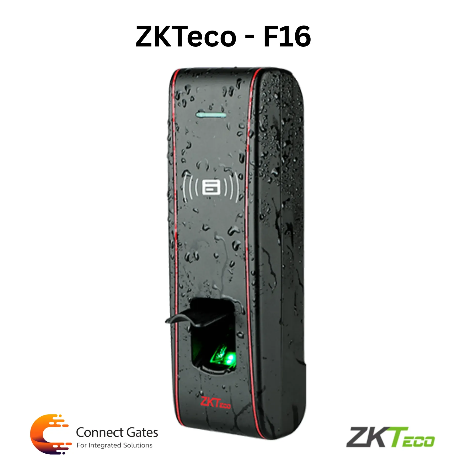 [F16] ZKTeco F16 – Outdoor Fingerprint & RFID Access Control Terminal