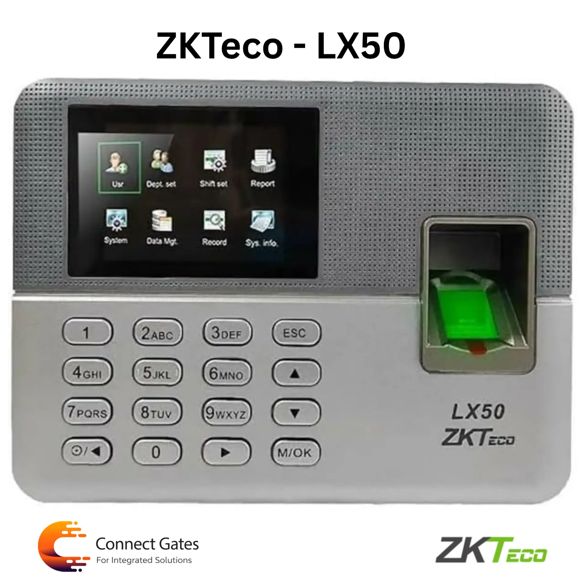 ZKTeco LX50 – Fingerprint Time Attendance Device for Small & Medium Businesses