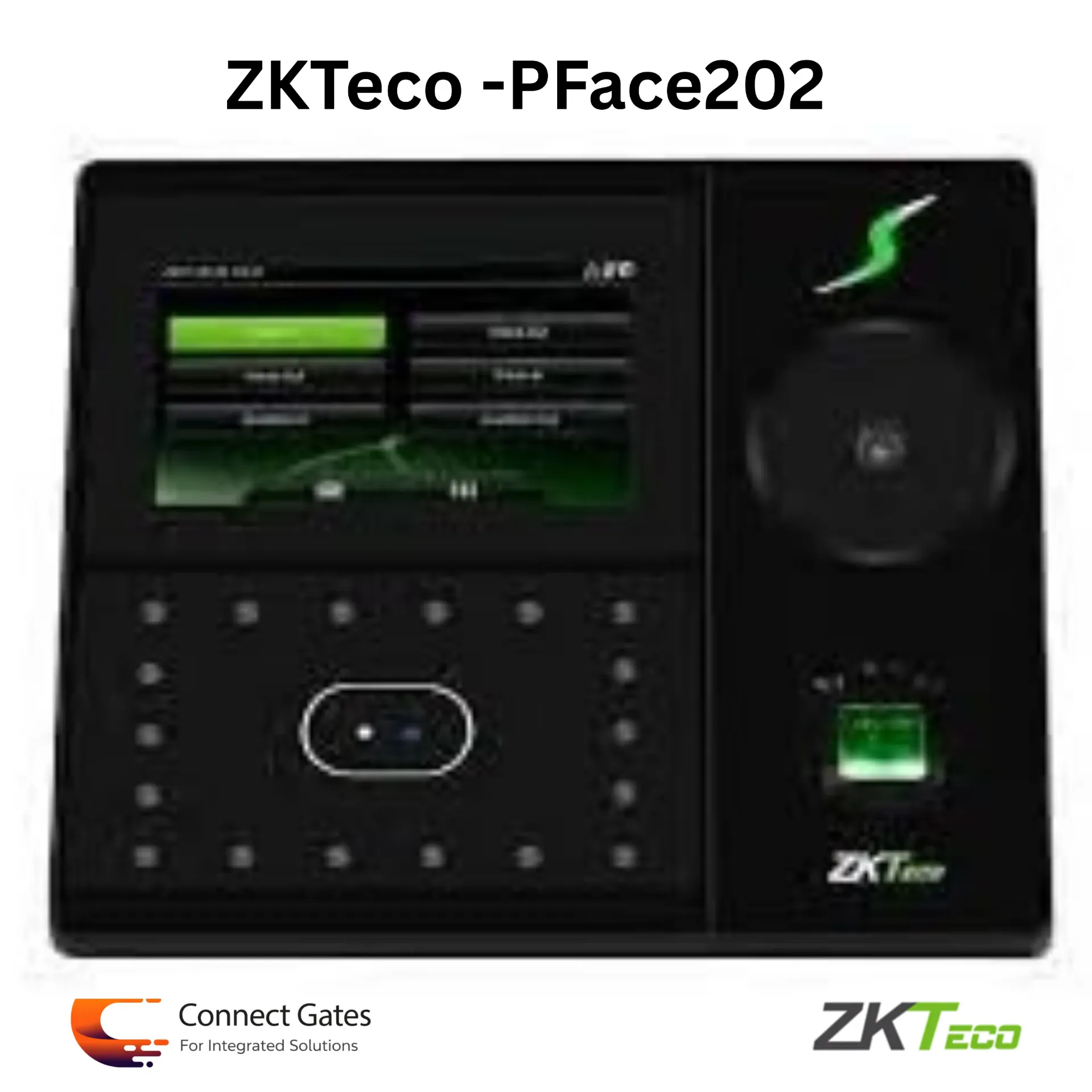 [PFace202] ZKTeco PFace202 – Multi-Biometric Face, Fingerprint & Palm Time Attendance & Access Control Device