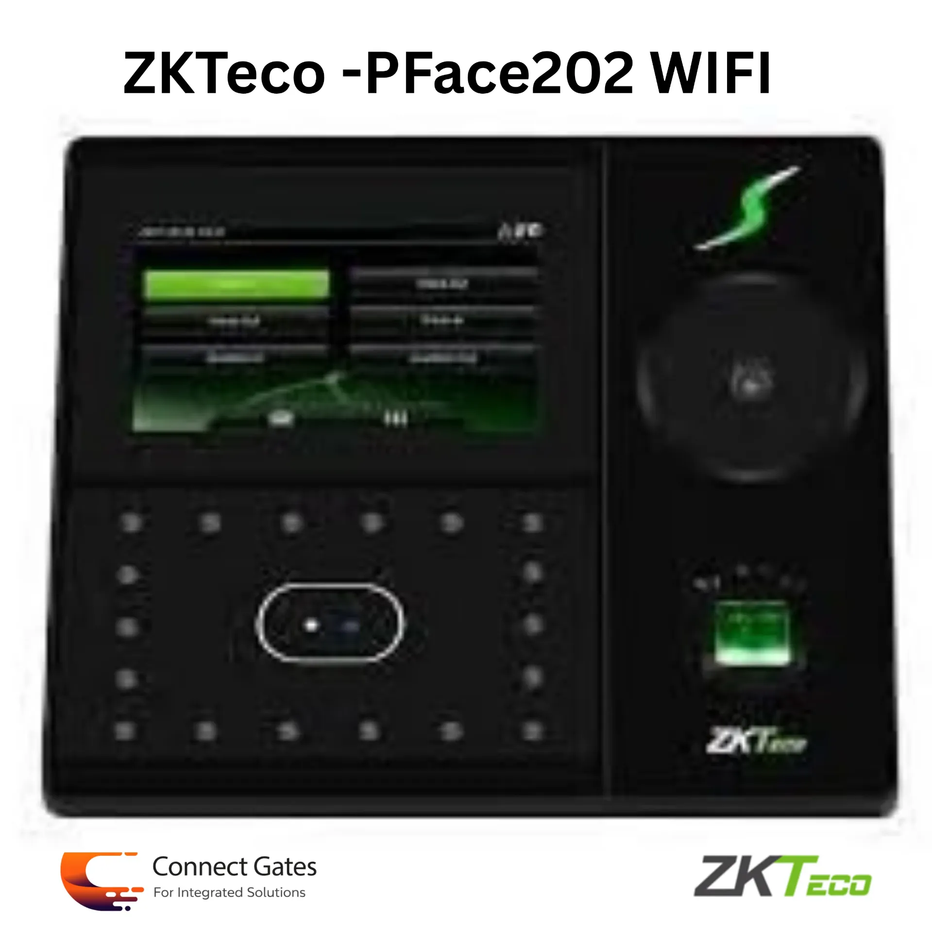 [PFace202 WIFI] ZKTeco PFace202 Wifi – Multi-Biometric Face, Fingerprint & Palm Attendance & Access Control Device