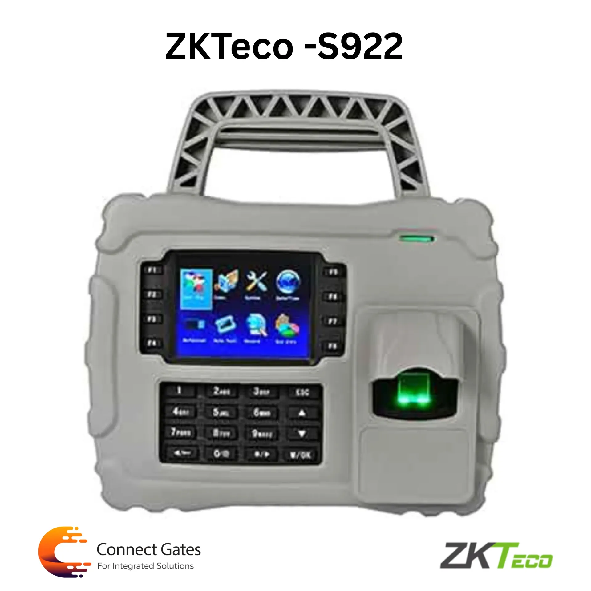 [S922] ZKTeco S922 – Rugged Portable Fingerprint Time Attendance Device with High Capacity