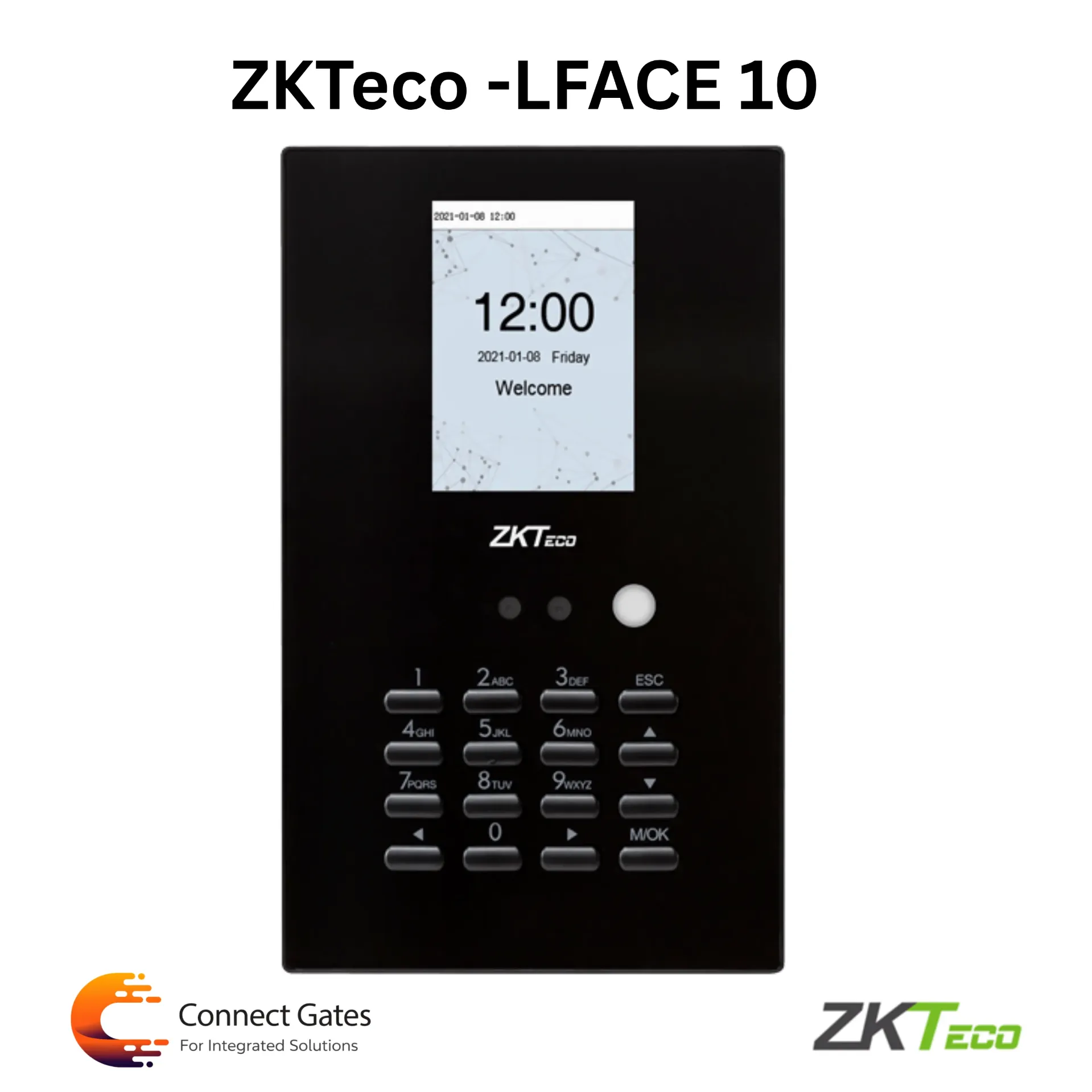 ZKTeco LFace10 – Visible Light Face Recognition Time Attendance Device