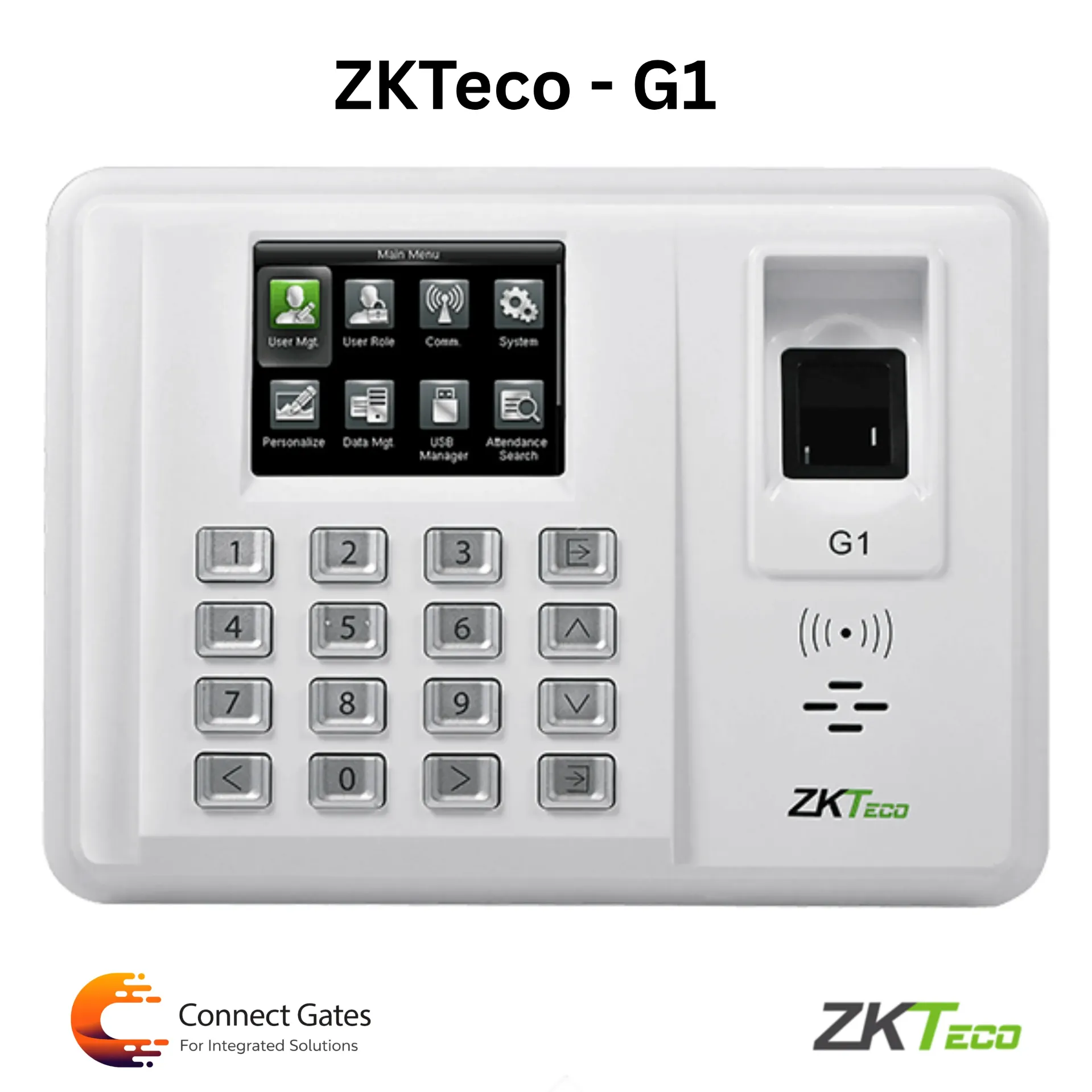 [G1] ZKTeco G1 – Advanced Fingerprint Time Attendance Device with SilkID Sensor