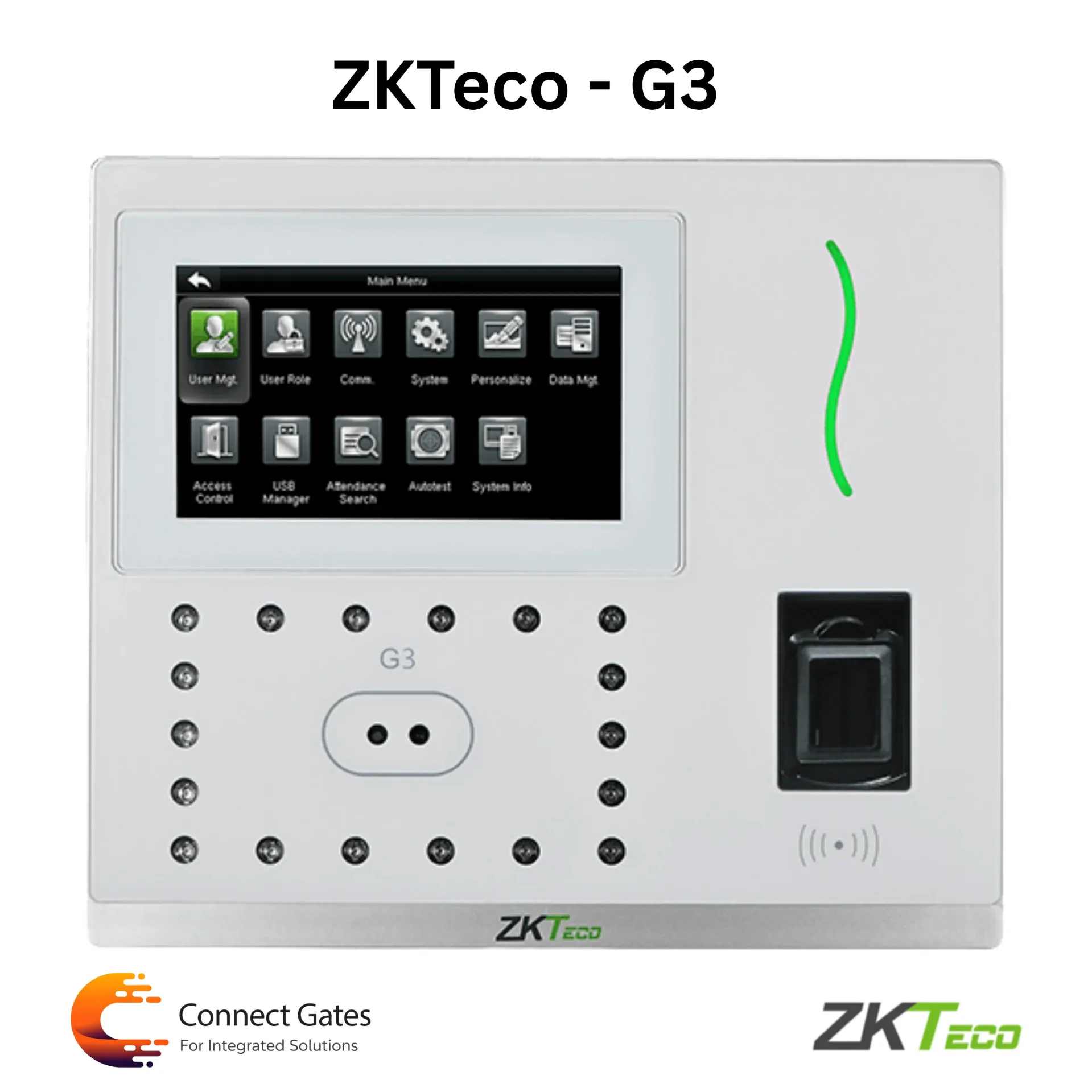 [G3] ZKTeco G3 – Multi-Biometric Face & Fingerprint Time Attendance & Access Control Device