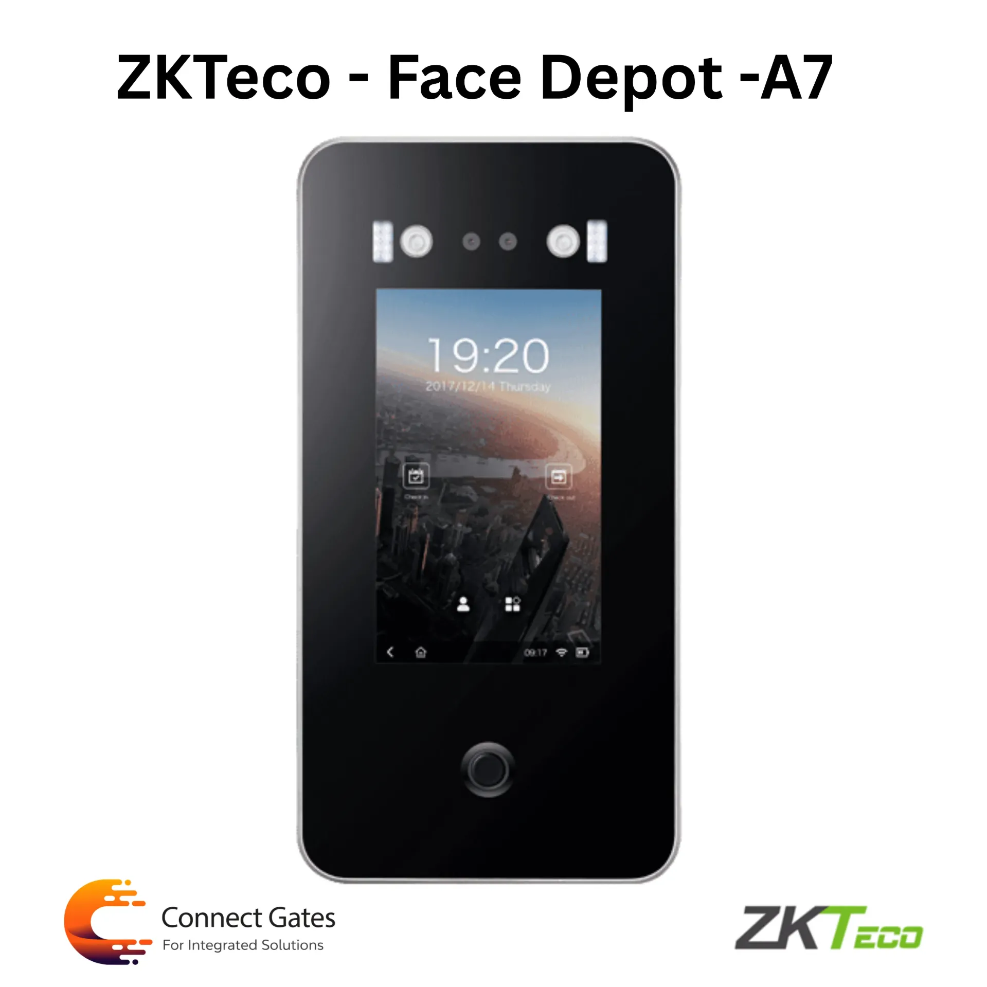 [FaceDepot-7A] ZKTeco FaceDepot-7A – AI Face Recognition Access Control & Attendance Terminal