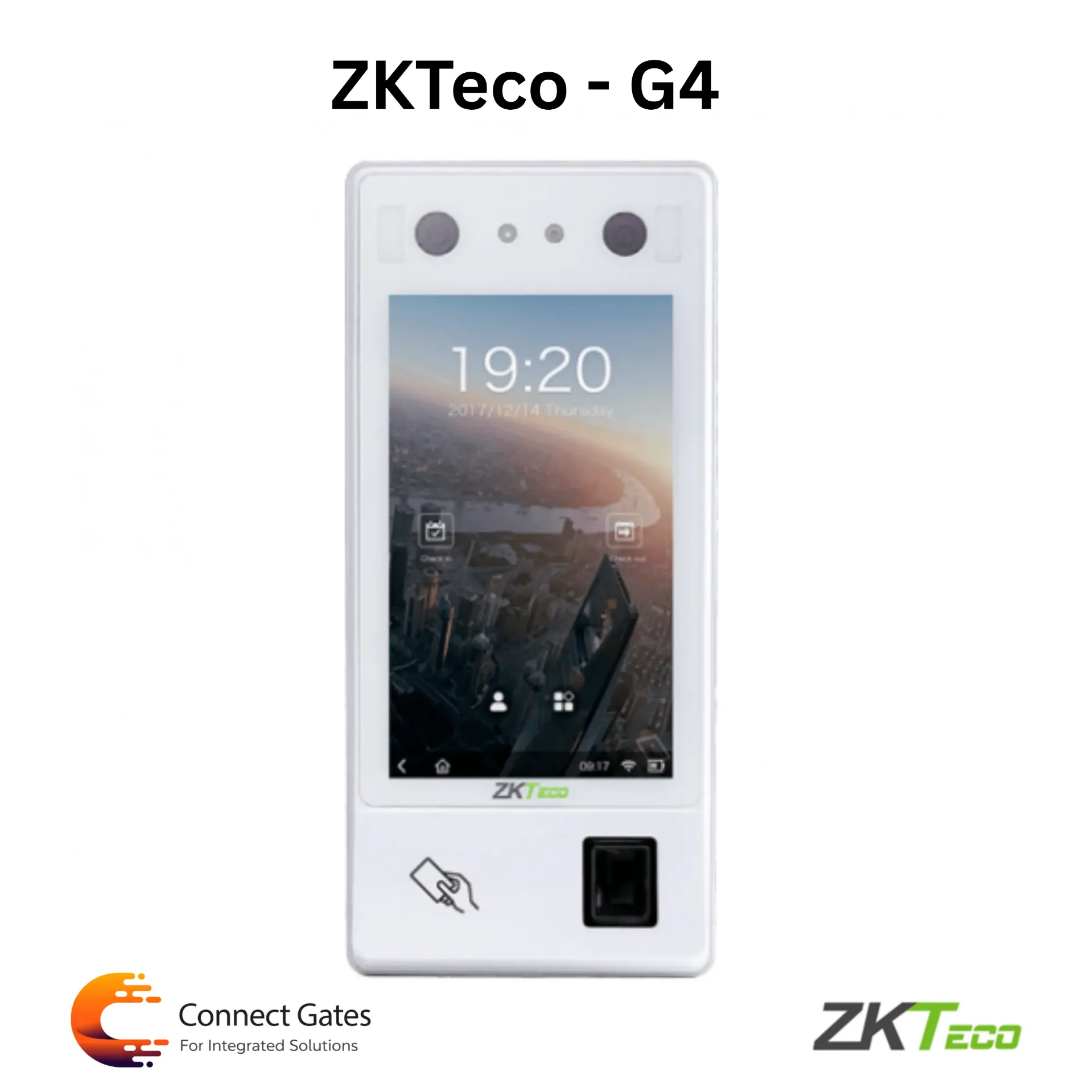 [G4] ZKTeco G4 – AI Face & Fingerprint Attendance & Access Control Terminal
