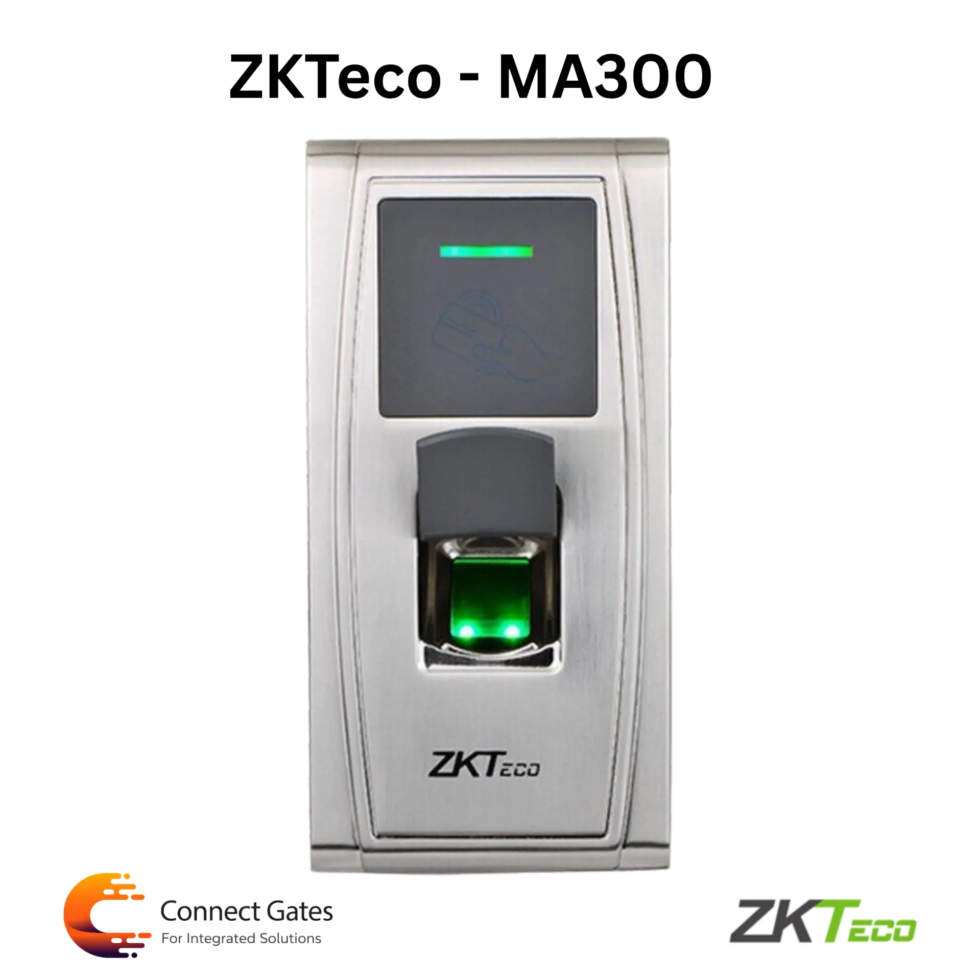 ZKTeco MA300 – Outdoor Metal Fingerprint & RFID Access Control Terminal