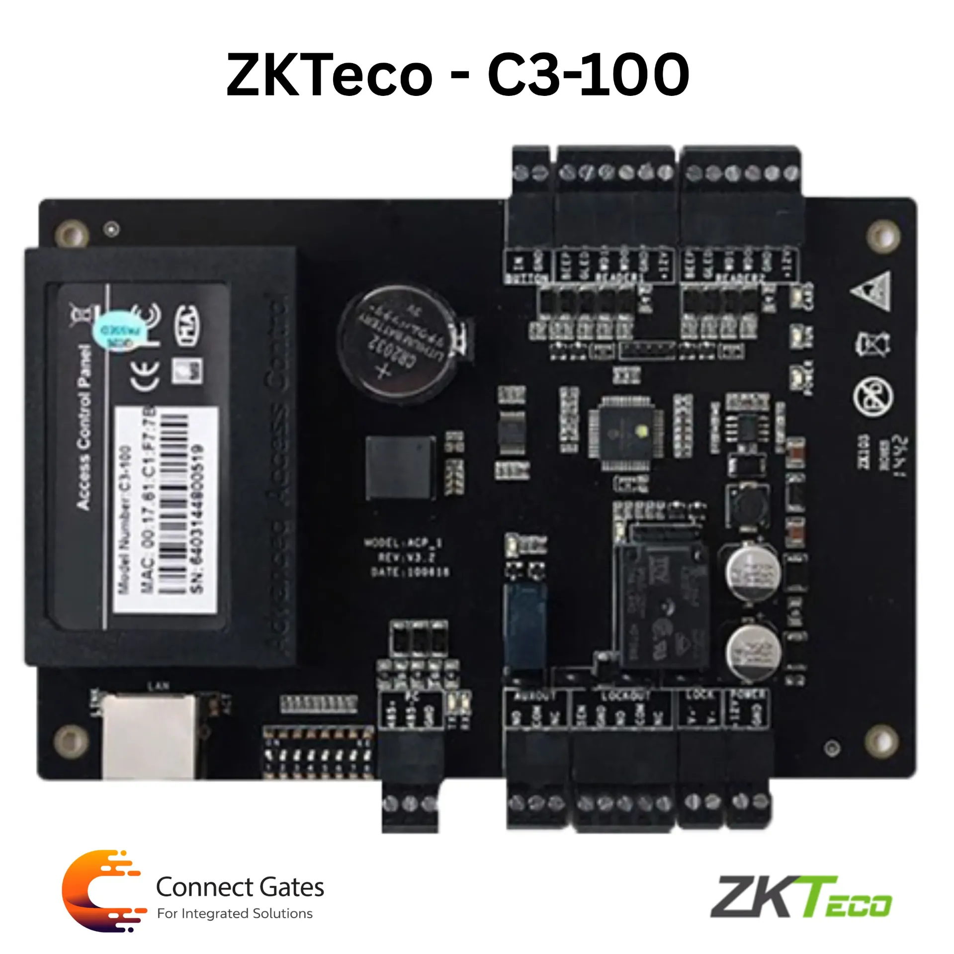 [C3-100] ZKTeco C3-100 – 1 Door Access Control Panel