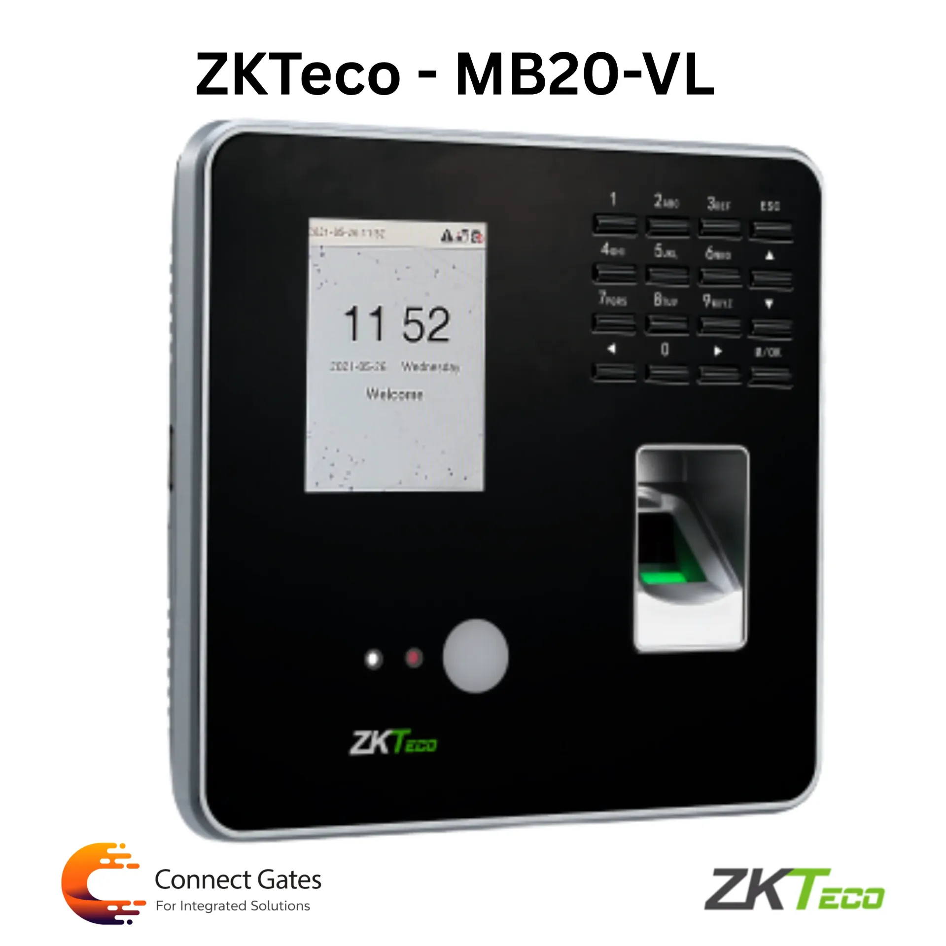 [MB20-VL] ZKTeco MB20-VL – Visible Light Face & Fingerprint Attendance Terminal