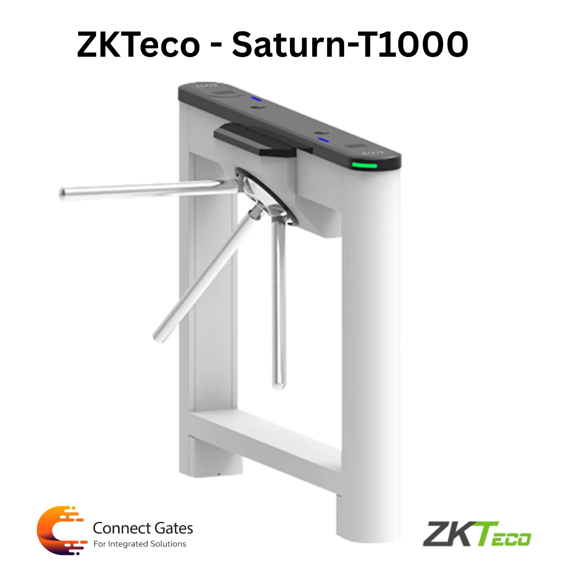 [Saturn-T1000] ZKTeco Saturn-T1000 – Professional Drop-Arm Tripod Turnstile for Advanced Access Control