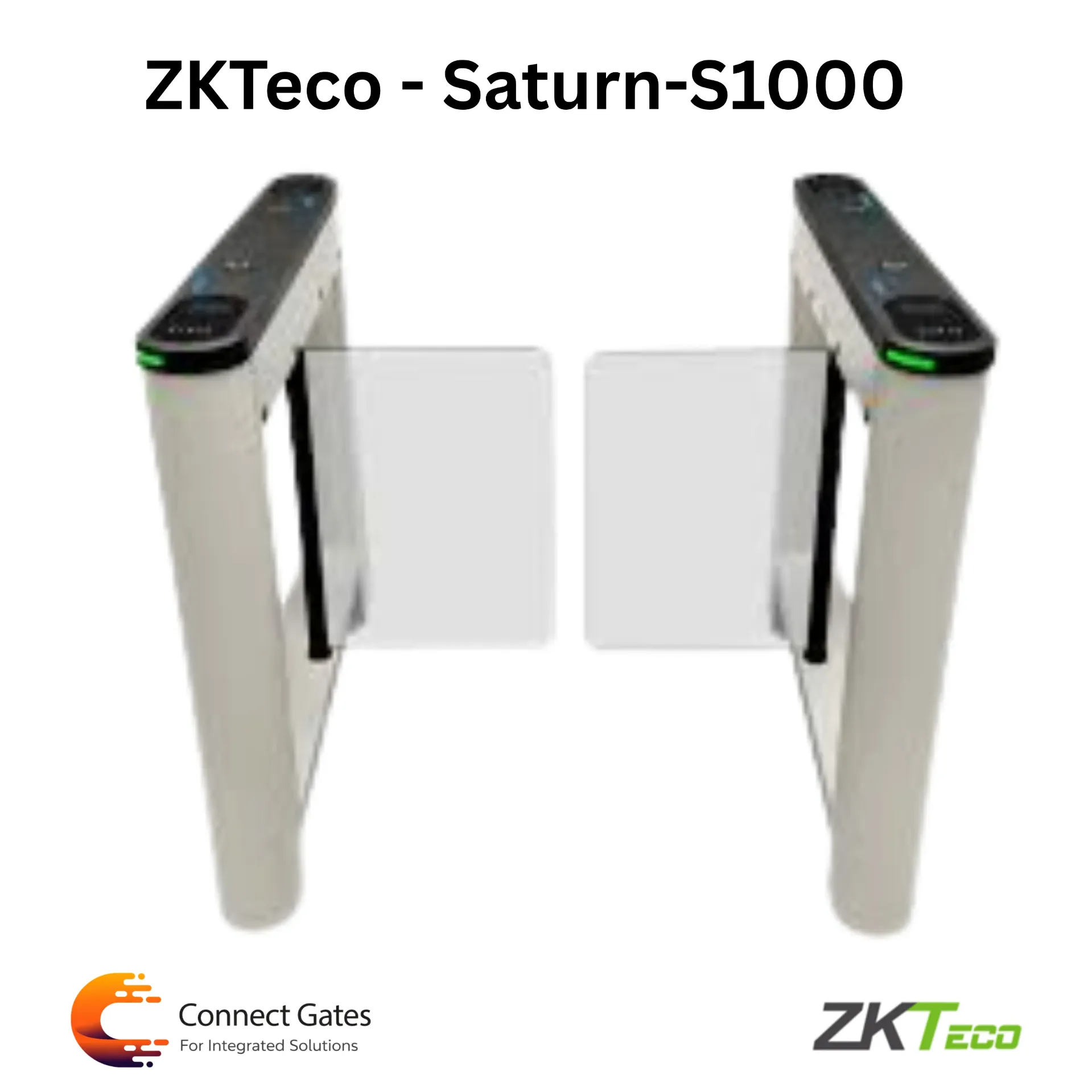 [Saturn-S1000] ZKTeco Saturn-S1000 – Professional Single Lane Swing Barrier Turnstile for Premium Smart Entrance Control