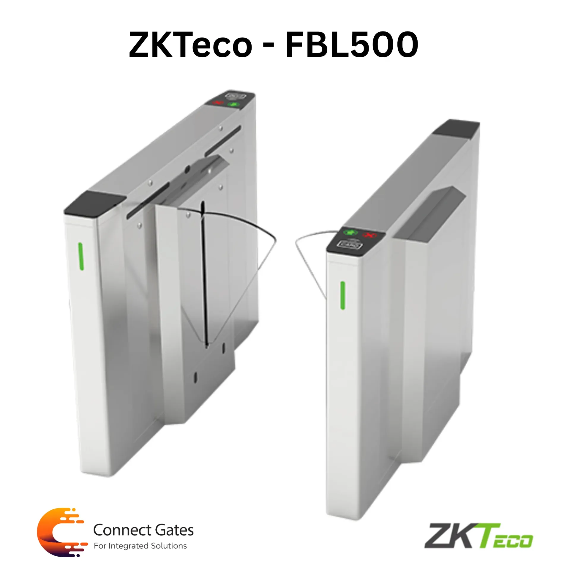 [FBL500] ZKTeco FBL500 – Single Lane Flap Barrier Turnstile