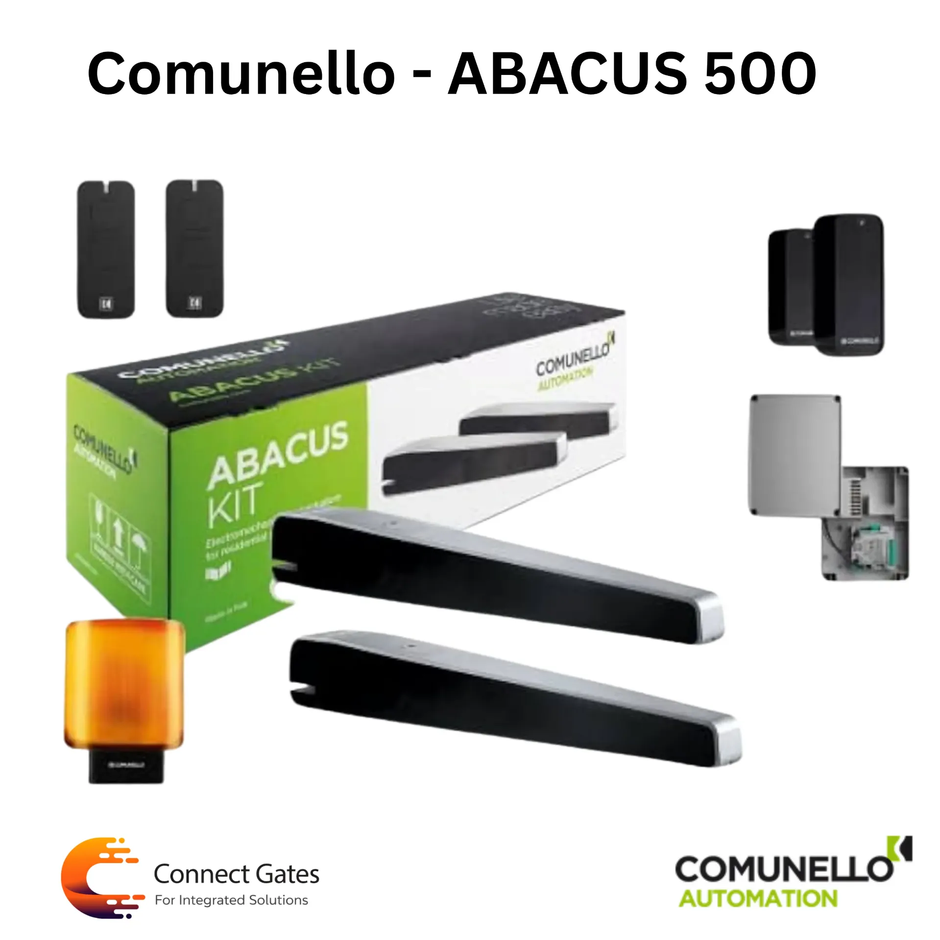 [ABACUS 500] Comunello ABACUS 500 – Heavy Duty Linear Swing Gate Operator for Gates up to 5m / 500kg