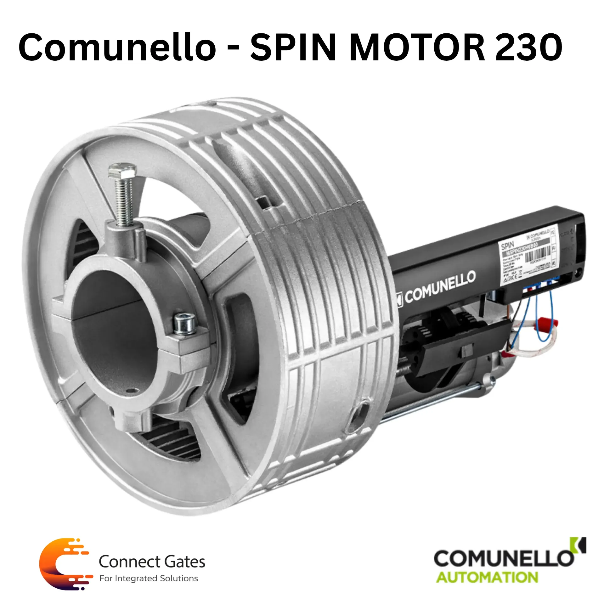 [SPIN 230] Comunello MOWIN SPIN 230 – Heavy Duty Rolling Shutter Motor for Shutters up to 240kg