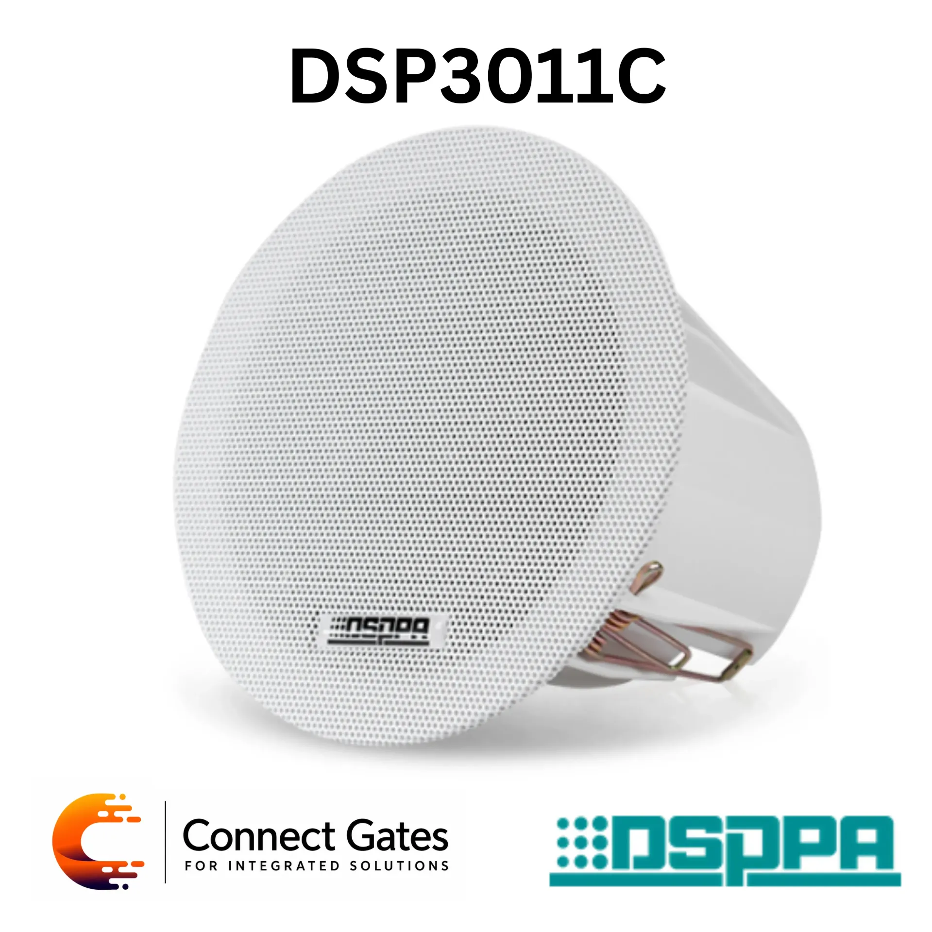 [DSP3011C] DSPPA DSP3011C – 6W 3" Frameless Waterproof Ceiling Speaker with Cover, IPX6 Public Address & Background Music Speaker