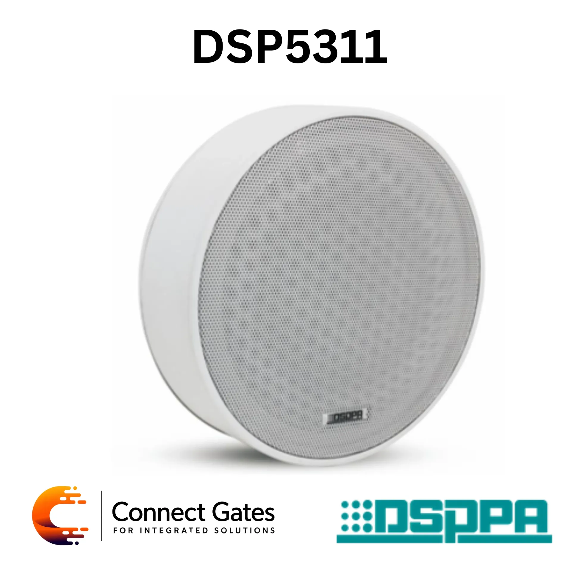 [DSP5311] DSPPA DSP5311 – 6.5" 6W Ceiling Loudspeaker, Open Installation 70V/100V Public Address & Background Music Speaker