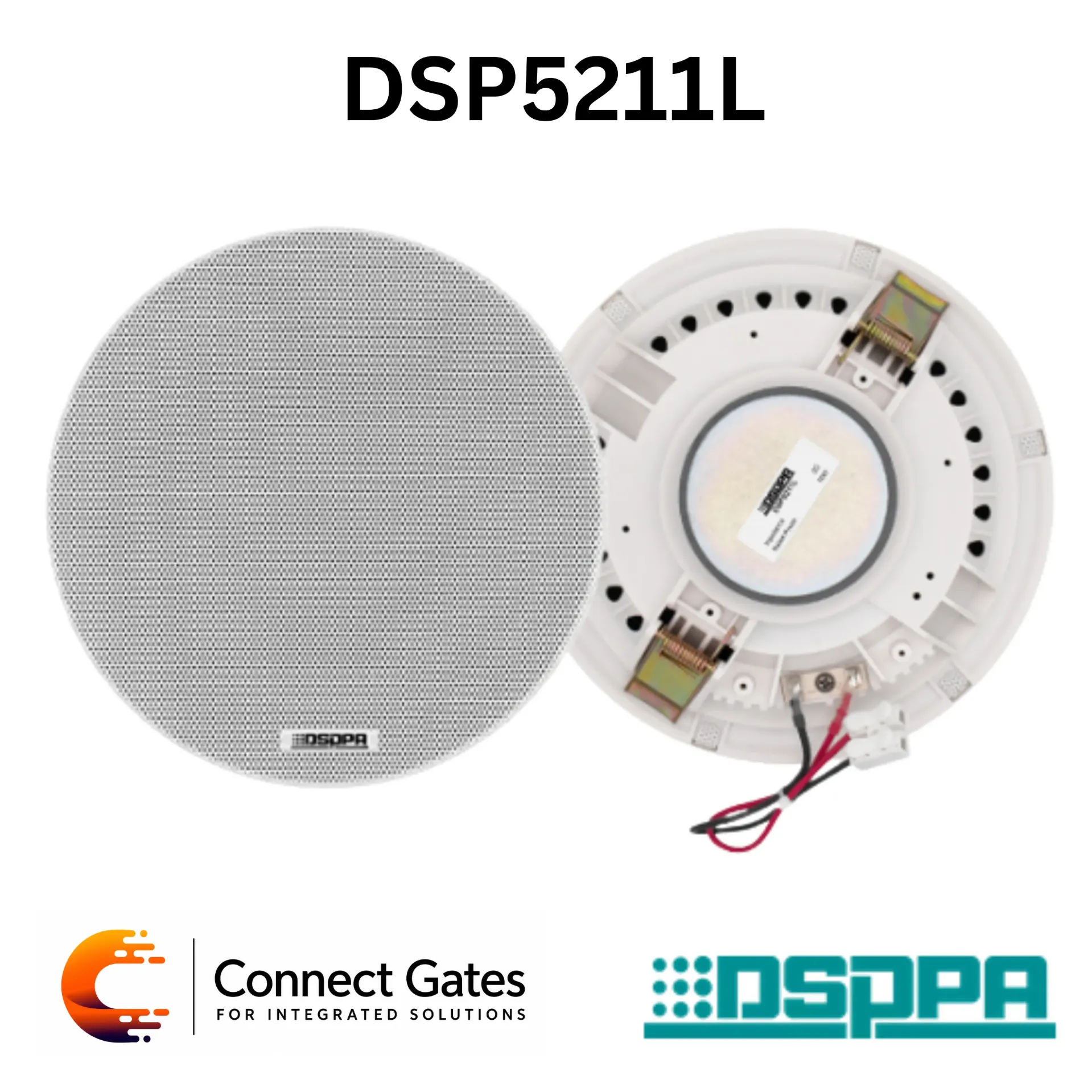 [DSP5211L] DSPPA DSP5211L – 10W 6.5" Coaxial Ceiling Speaker, 8Ω Premium Background Music & Commercial Audio Speaker