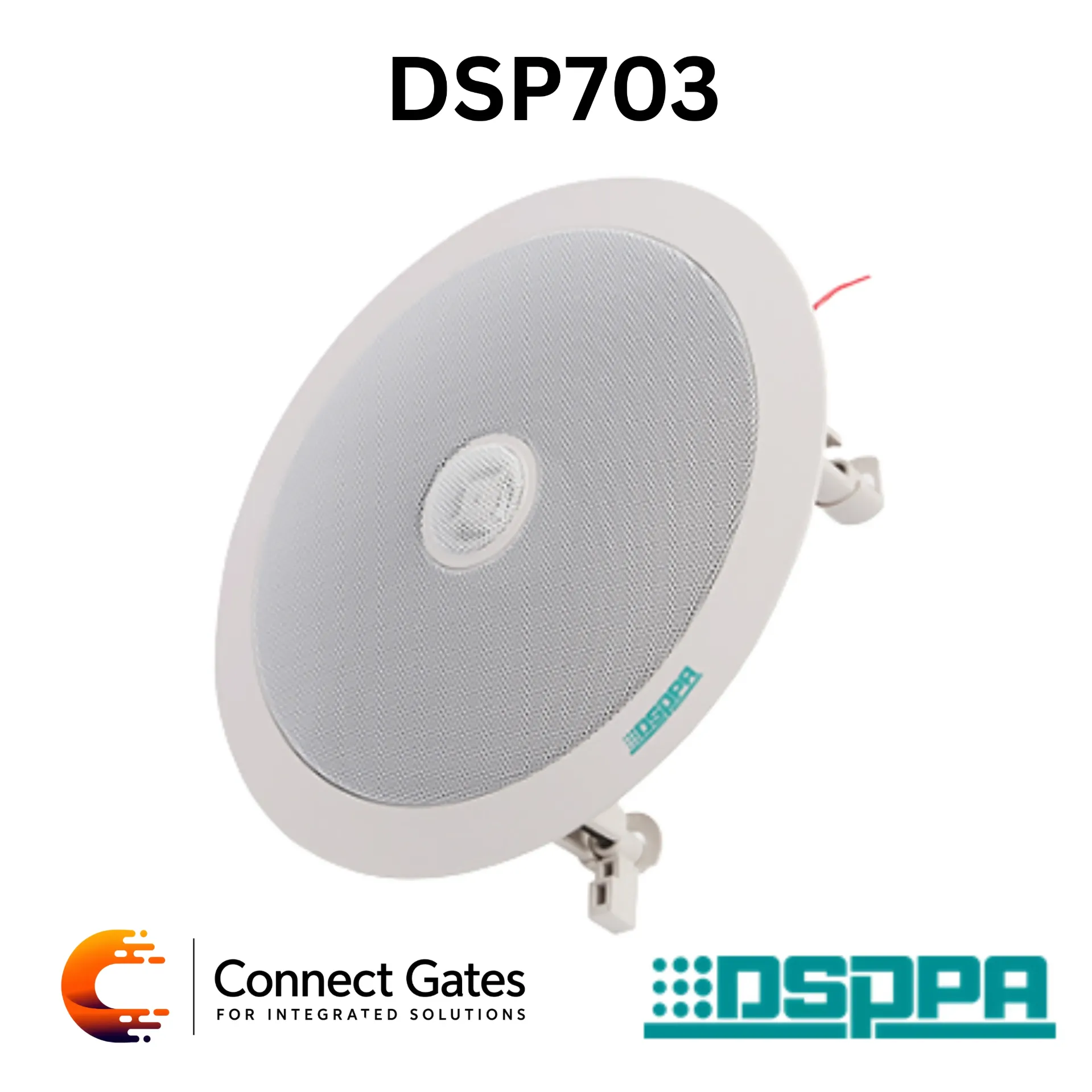[DSP703] DSPPA DSP703 – 20W 6.5" Coaxial Ceiling Speaker, 70V/100V High-Power Commercial Public Address & Premium Background Music Speaker