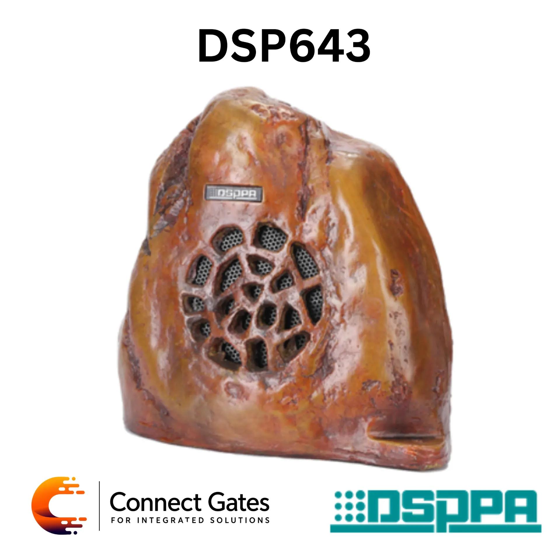 [DSP643] DSPPA DSP643 – 20W IP6 Landscape Waterproof Rock Speaker, 70V/100V Outdoor Garden Commercial Public Address & Camouflaged Background Music Speaker