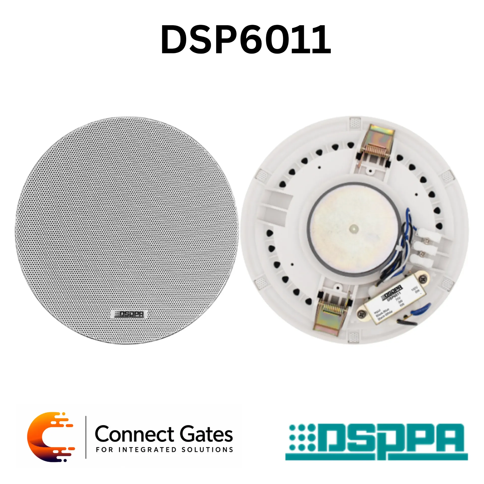 [DSP6011] DSPPA DSP6011 – 6.5" 6W Frameless Ceiling Speaker, Public Address & Background Music Speaker