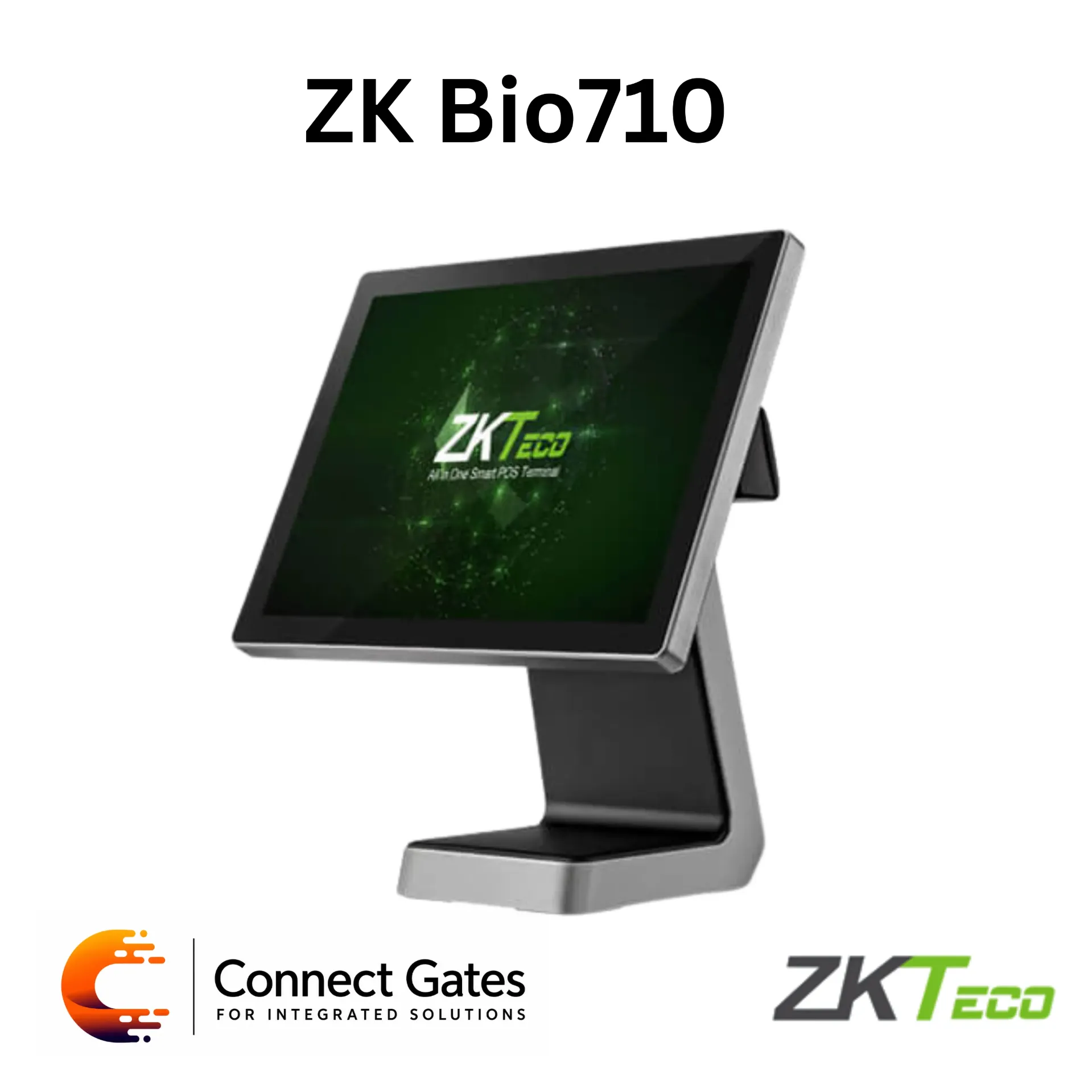[ZKBio710] ZKTeco ZKBio710 – Entry-Level Smart POS Terminal, 15" Touch Screen, Modular Design, Fanless System