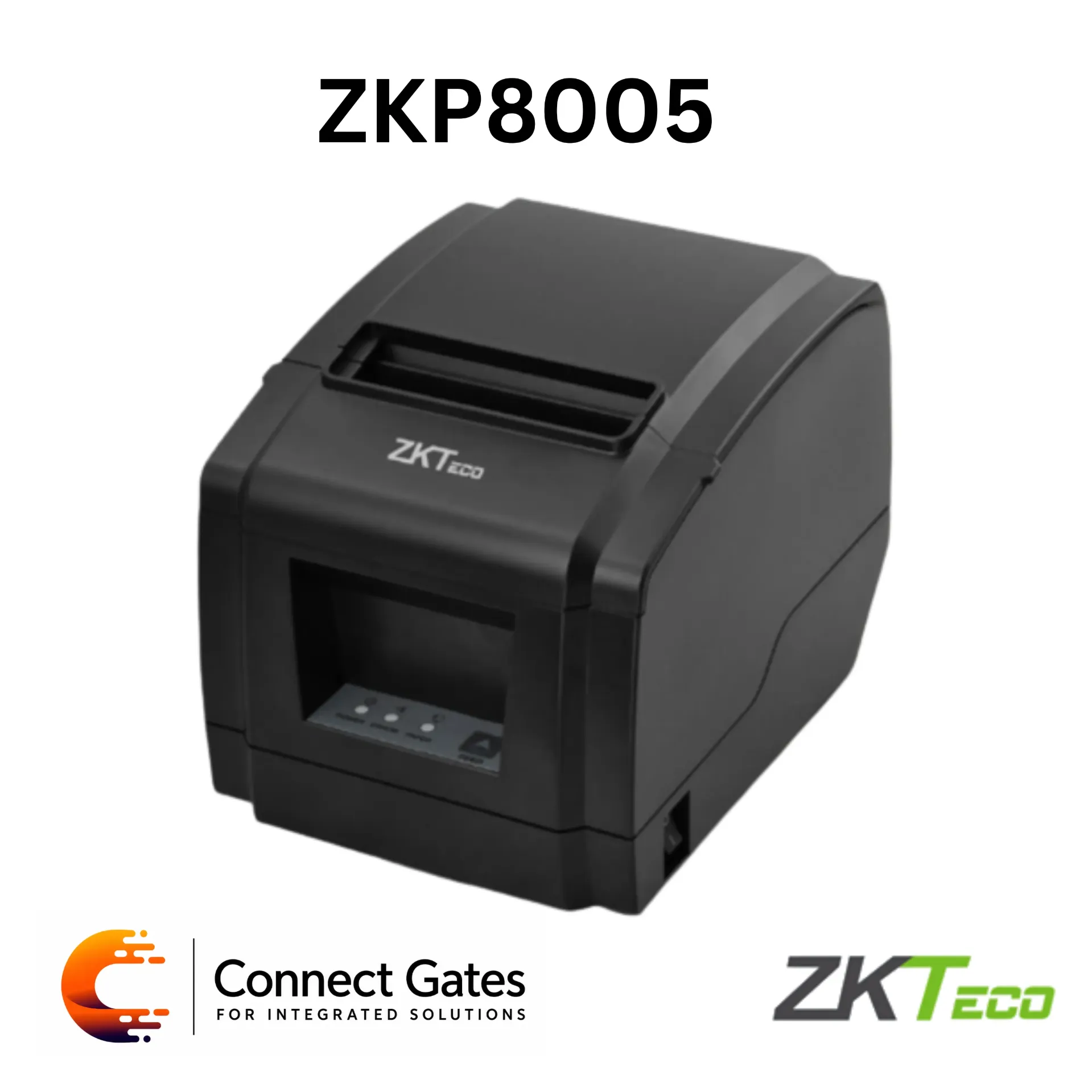ZKTeco ZKP8005 – Thermal Receipt Printer, 80mm Paper, Auto Cutter, USB+LAN Interface, High-Speed Printing