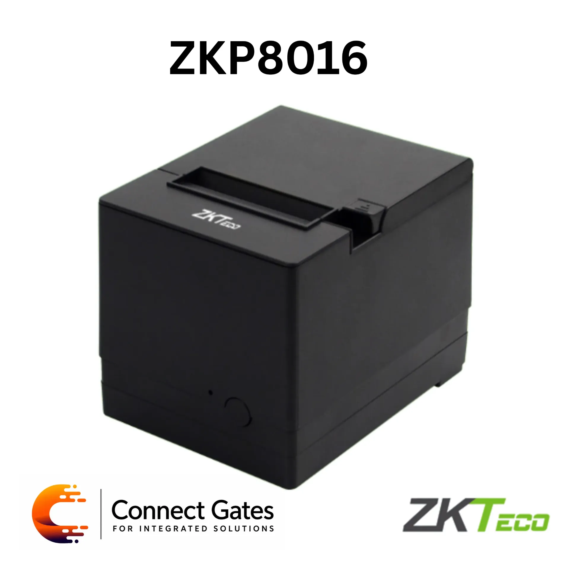 [ZKP8016] ZKTeco ZKP8016 – Thermal Receipt Printer, 80mm Paper, Auto Cutter, USB+LAN, 203 DPI, Compact Embedded Design