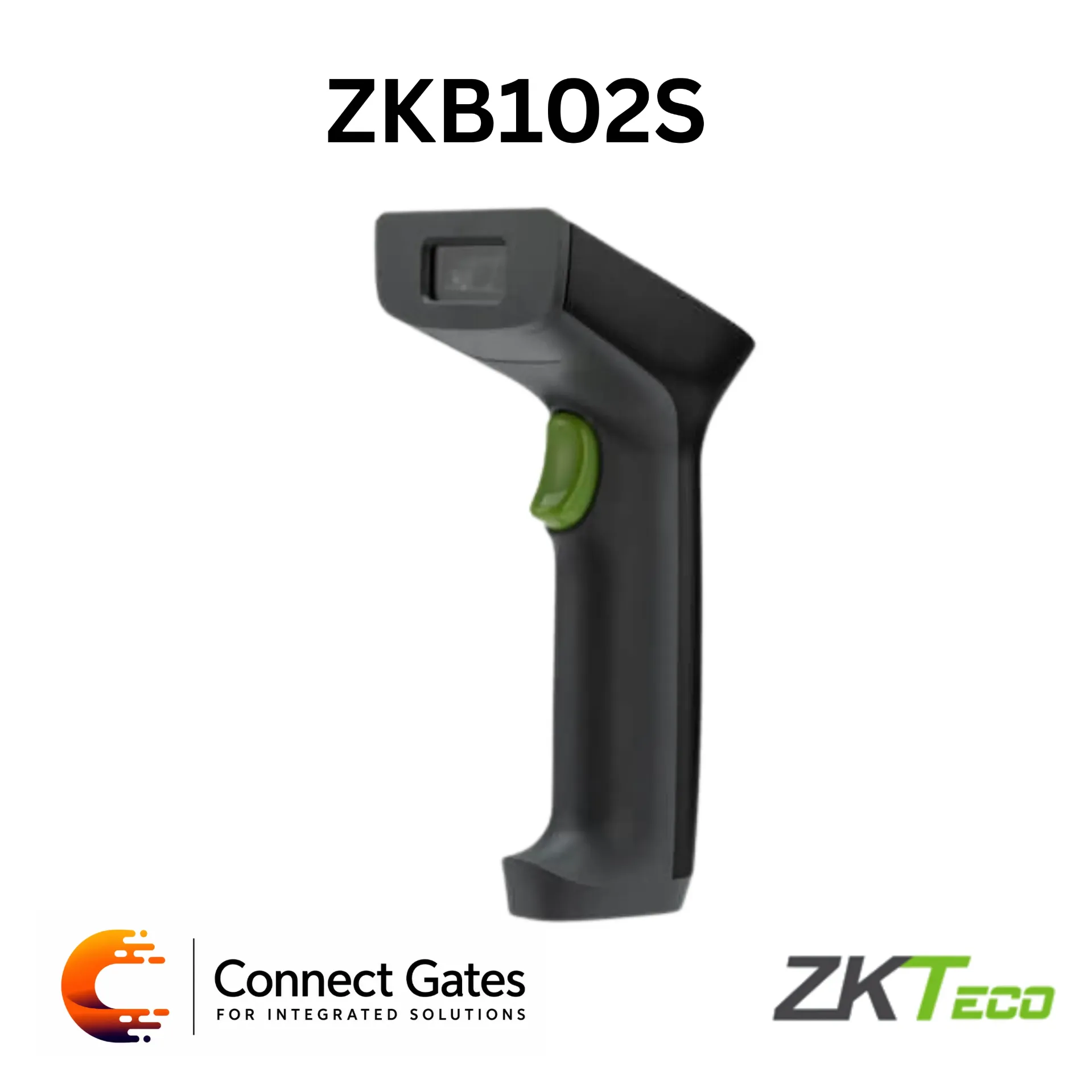 ZKTeco ZKB102S – 1D CCD Barcode Scanner, Fast Reading, USB Interface, Ergonomic Design