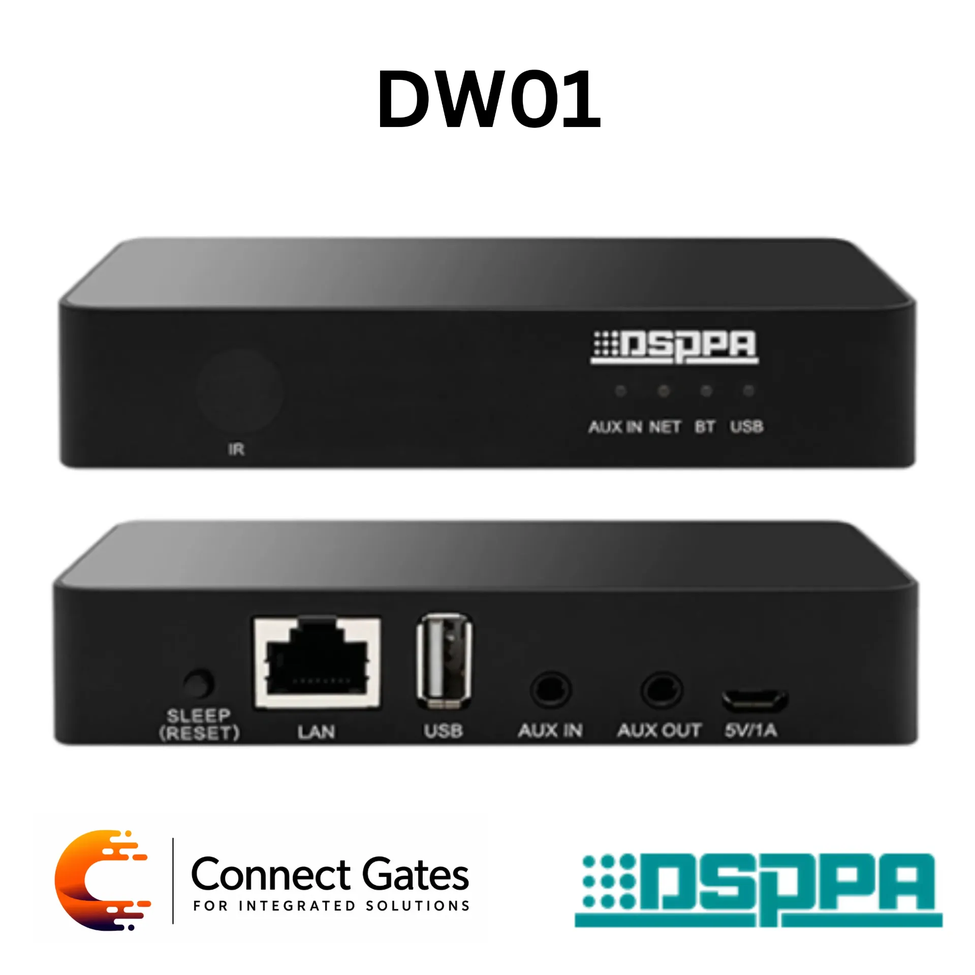 [DW01] DSPPA DW01 – WiFi Intelligent Audio Streamer with AirPlay, Spotify Connect, Bluetooth 5.0 & Multiroom Audio